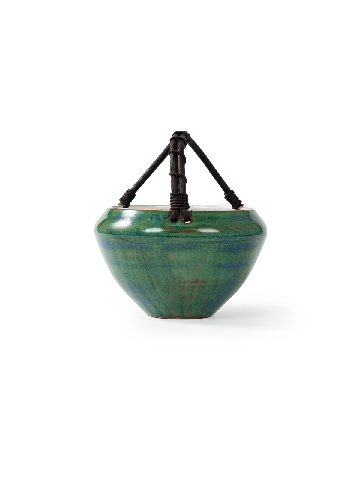 CRAFILAB | Official Green Glaze & Rattan Tea Bowl