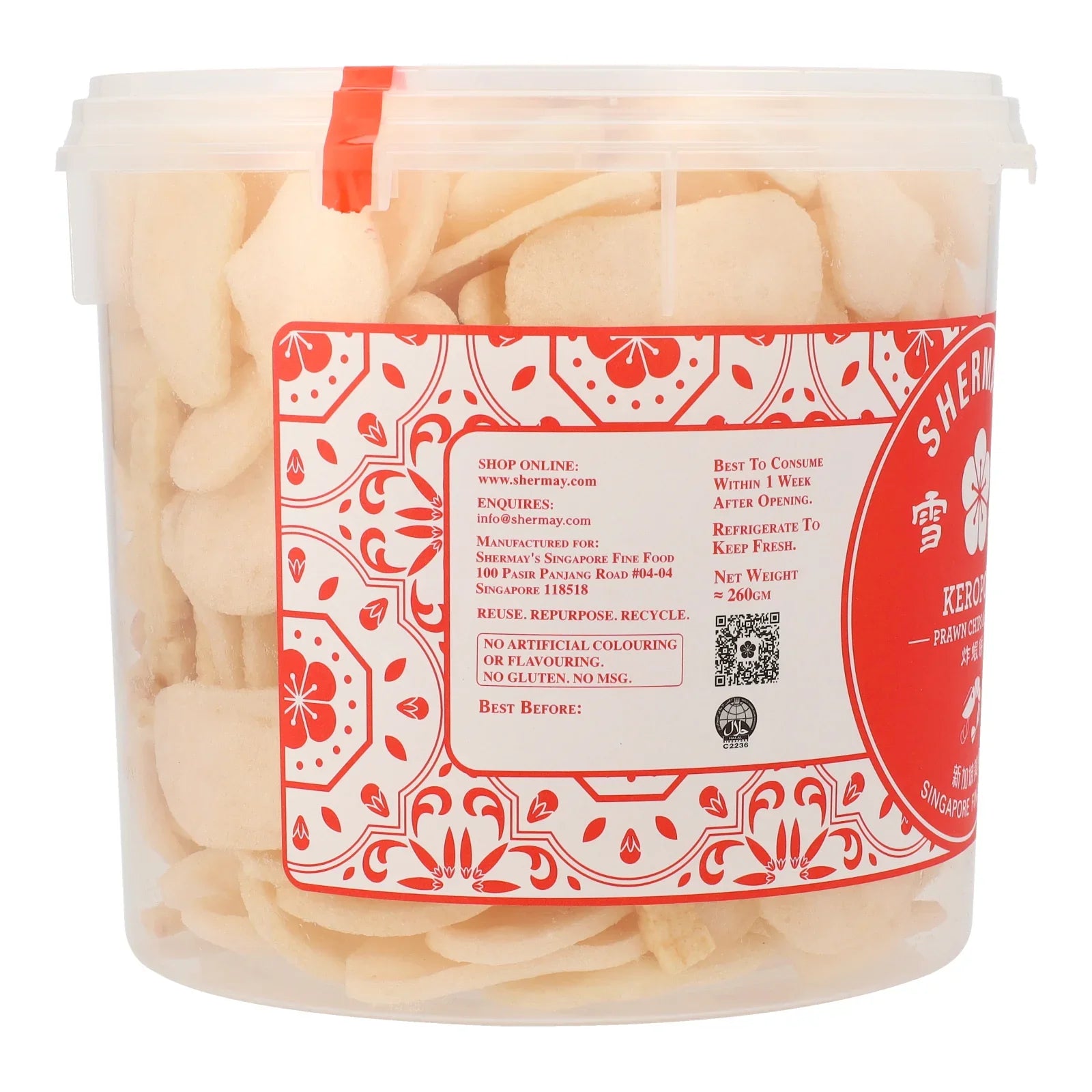 SHERMAY'S SINGAPORE FINE FOOD | SG60 Mixed Prawn Cracker Bucket