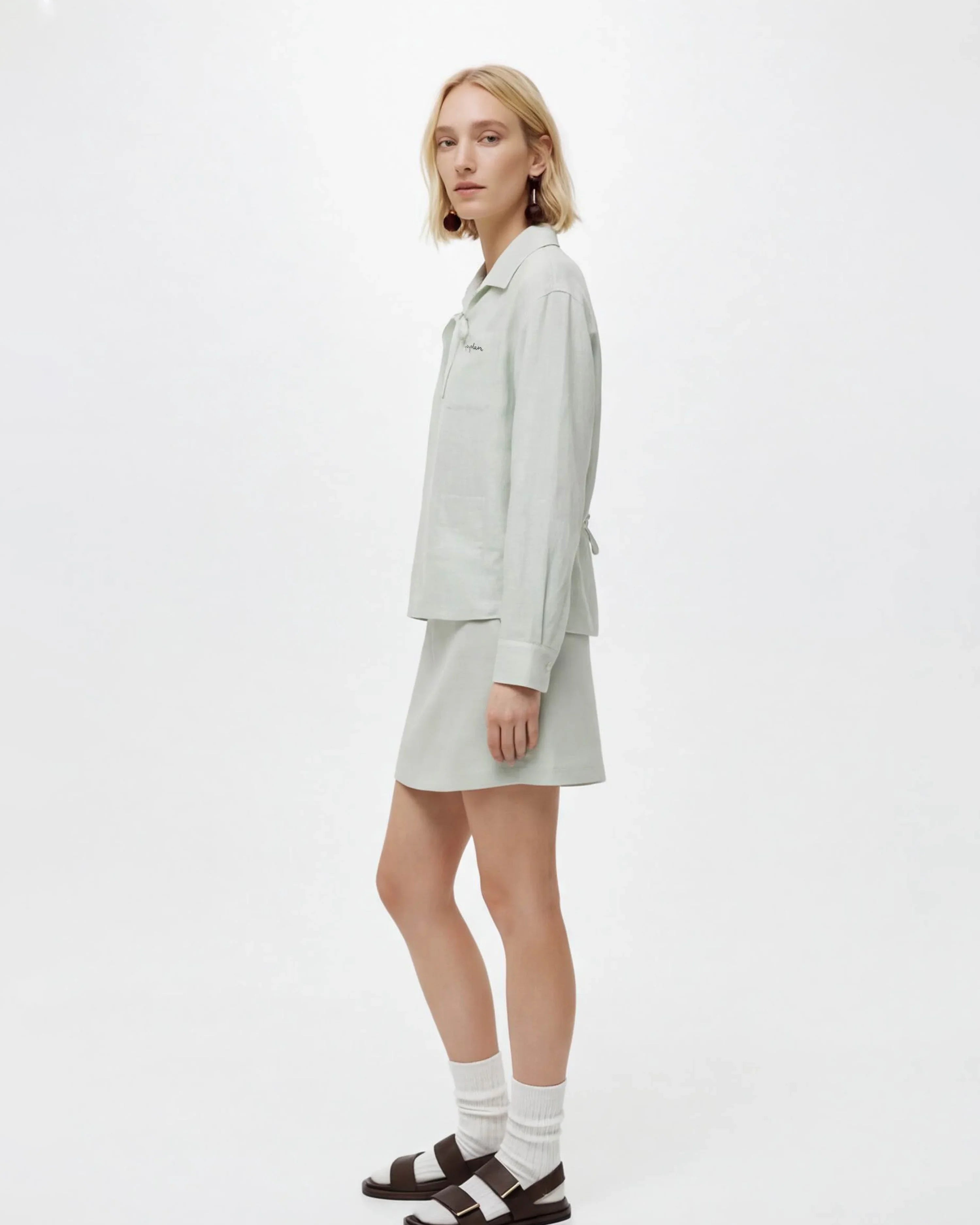 LAYERPLAN | Colette Embroidered Bow Blouse