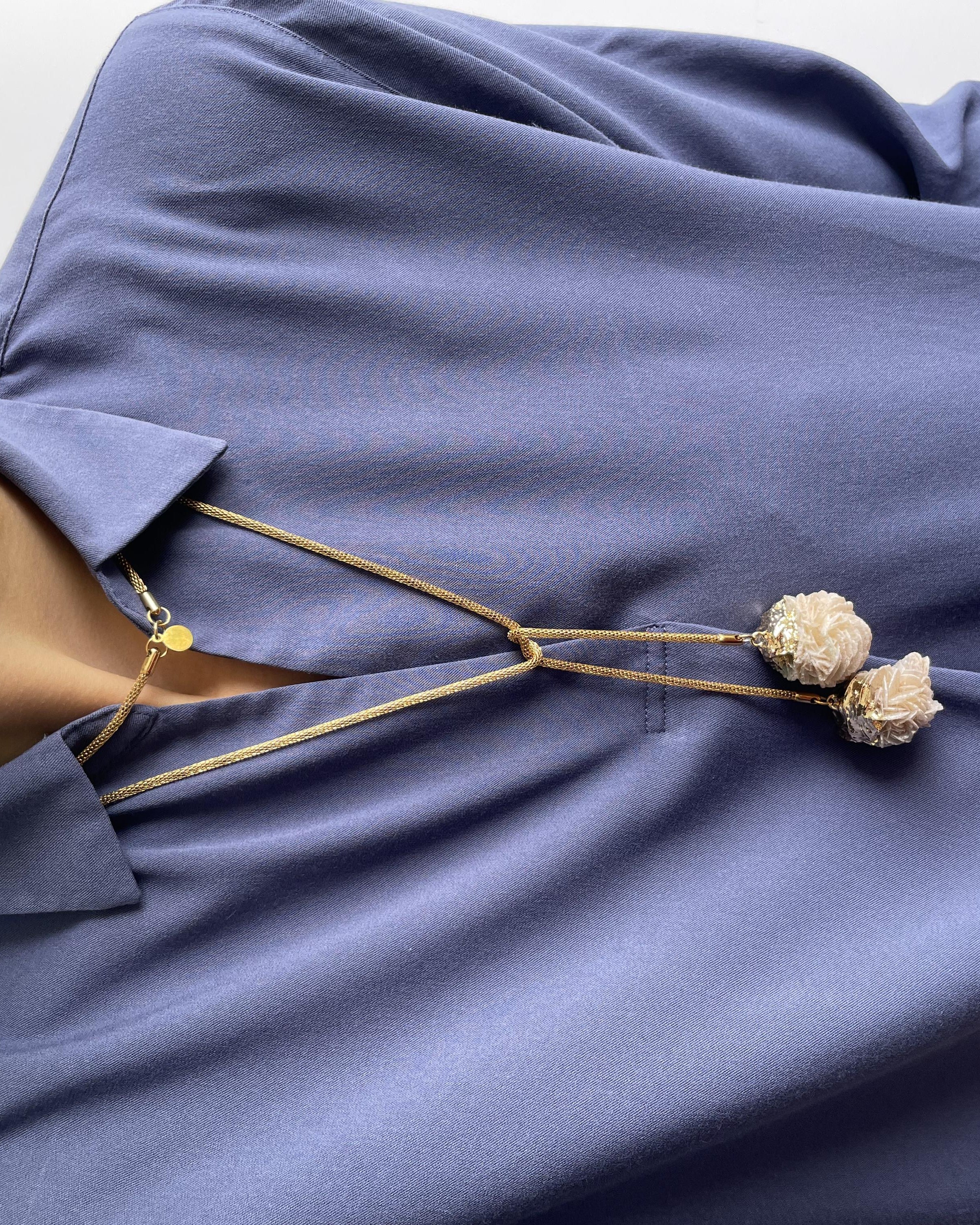 MARILYN TAN JEWELLERY | Desert Rose Gold Lariat Chain Necklace