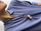 MARILYN TAN JEWELLERY | Desert Rose Gold Lariat Chain Necklace