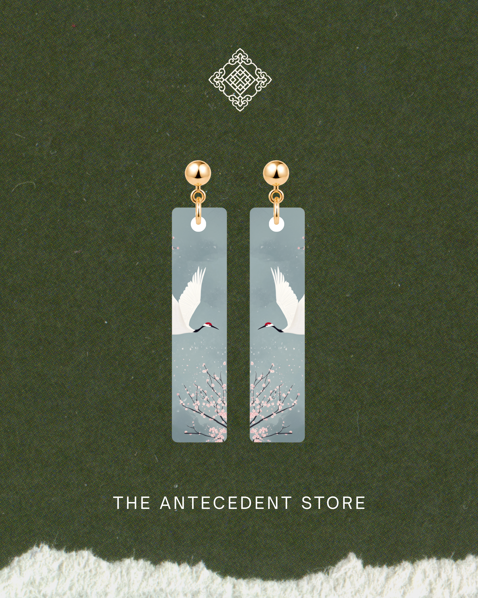 THE ANTECEDENT STORE | Soaring Crane Earrings