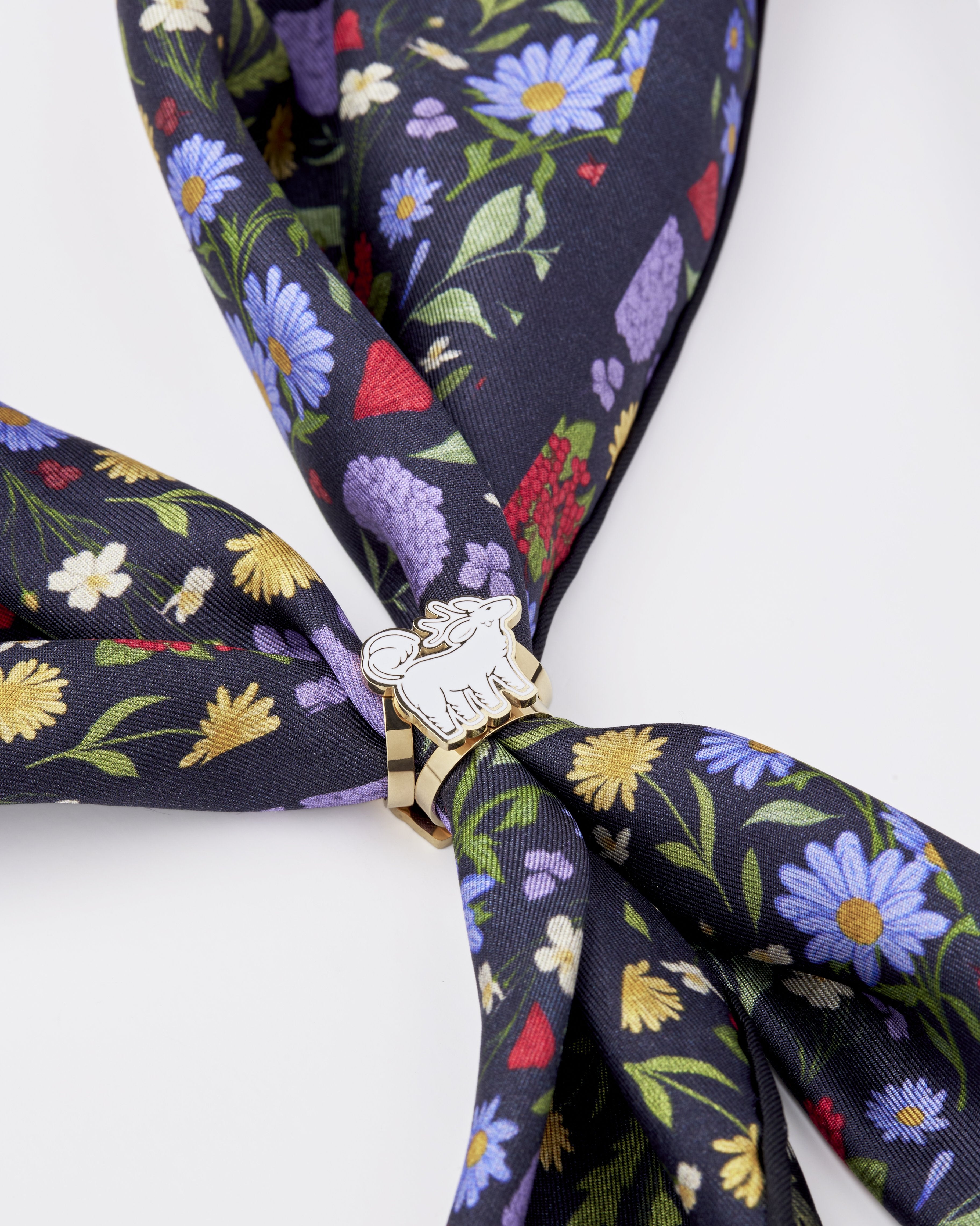 STUDIO QILING | Qiling Duo Scarf 65 Ring Gold