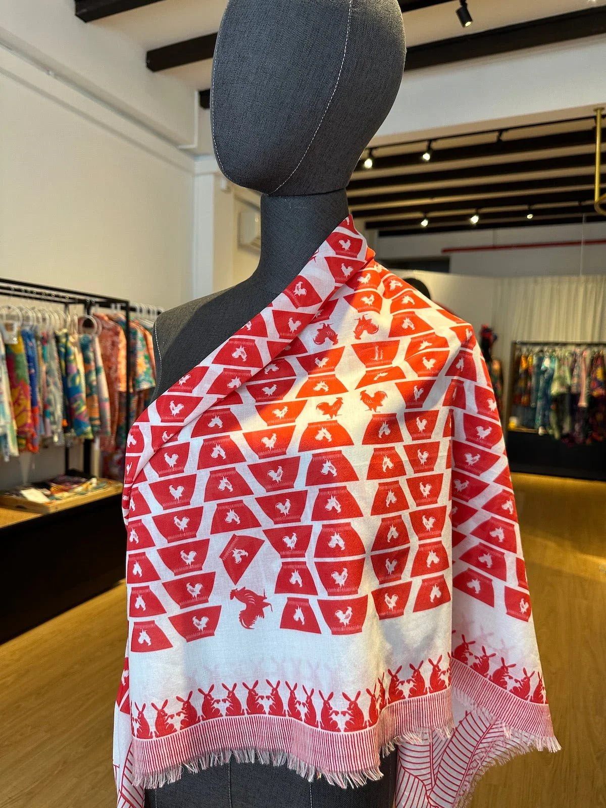 BINARY STYLE | Taste of Nostalgia 115x115cm Square Scarf