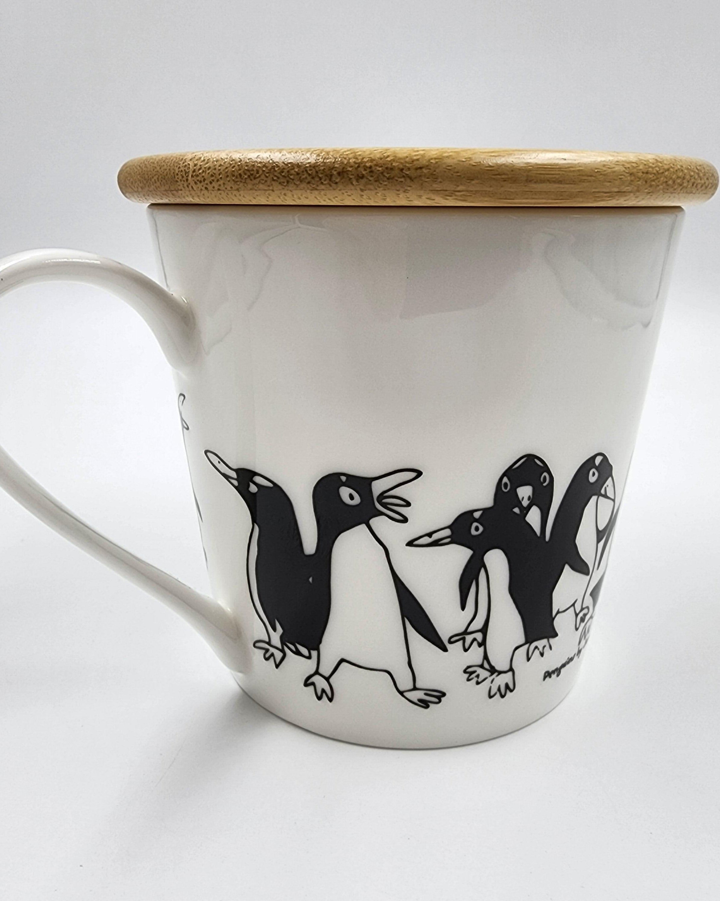 THE ANIMAL PROJECT | Wide Tapered Mug With Bamboo Lid