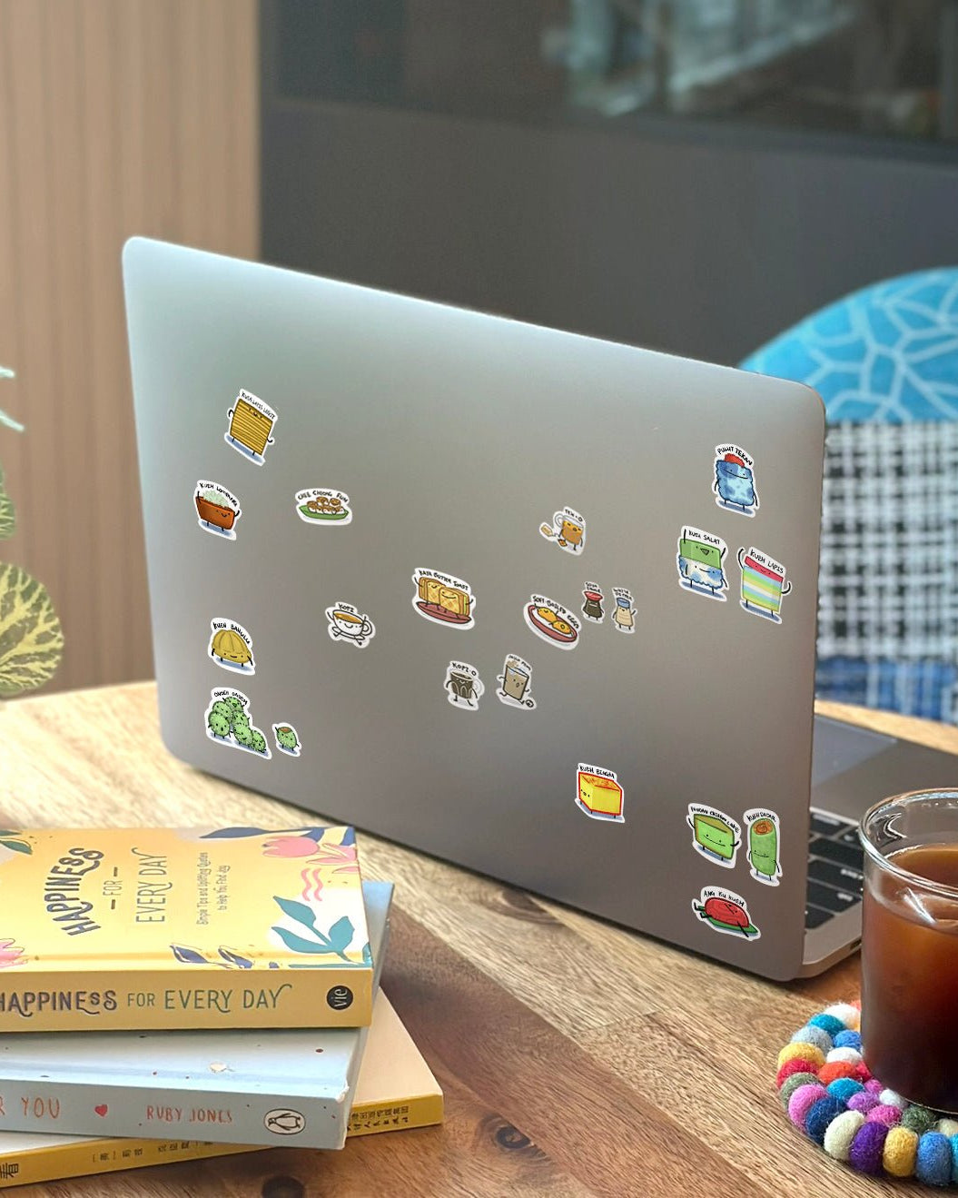 NOM | NOM x BearlyCaffeinated Breakfast Set And Kueh Sticker Sheet