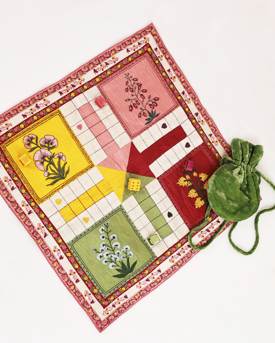 TABLE MANNERS | Dicey in the Garden Ludo Set (Made to Order)