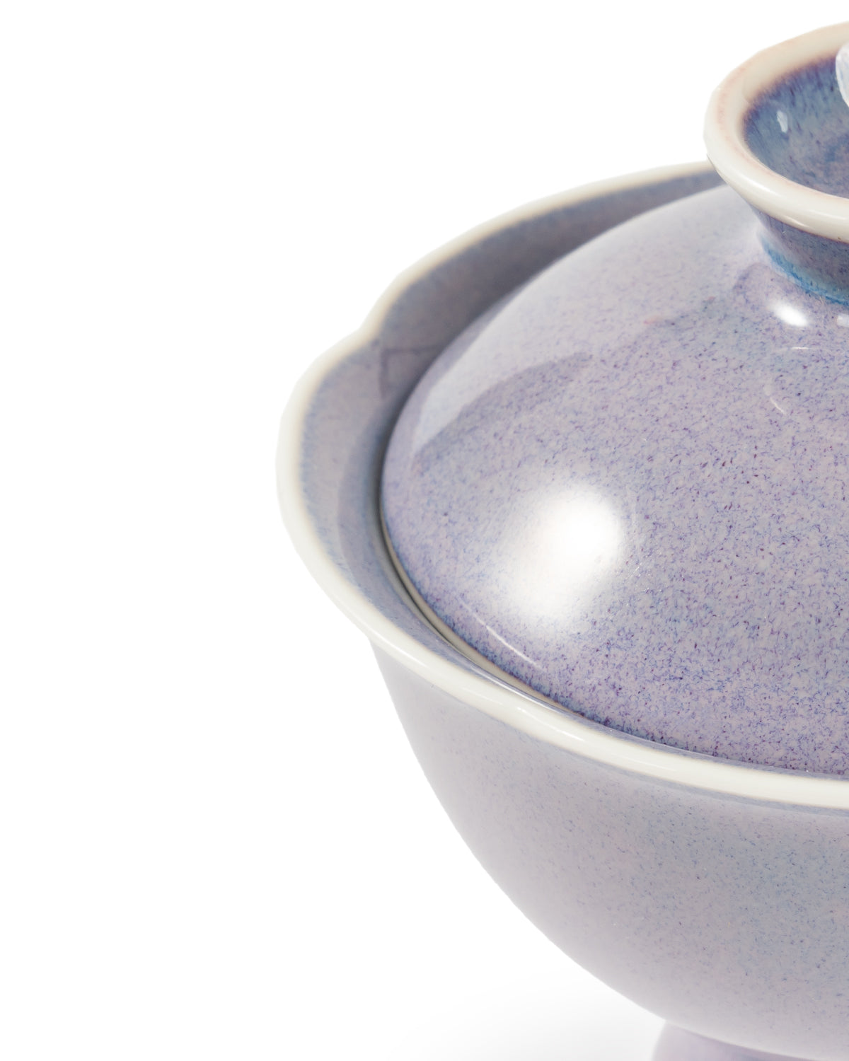 CRAFILAB | Purple & Jun Kiln Transmutation Floral Lid Bowl