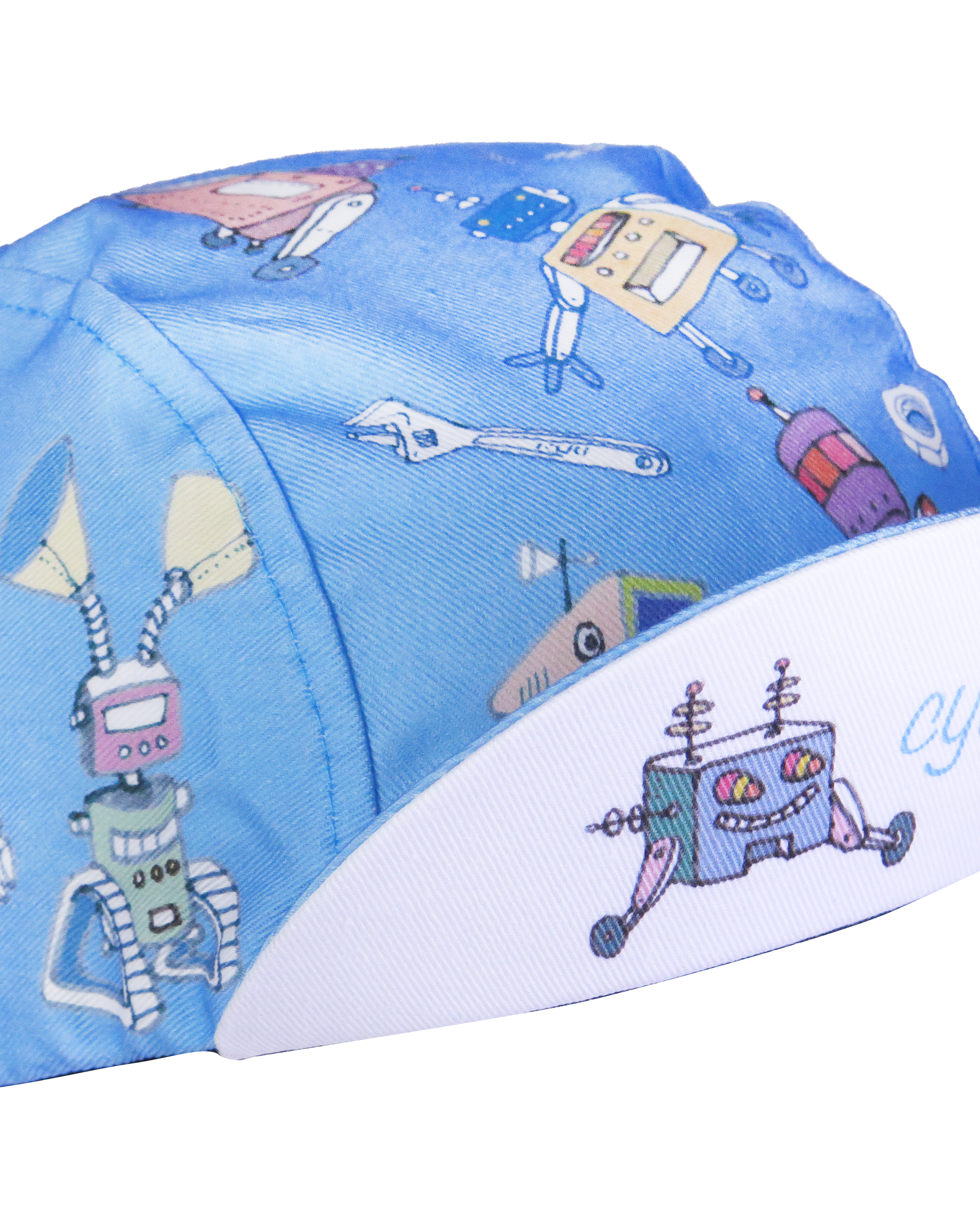 A DESIGN BY TAKACHYA | Faizal Caricatures x TKC Blue Robot Cycling Cap
