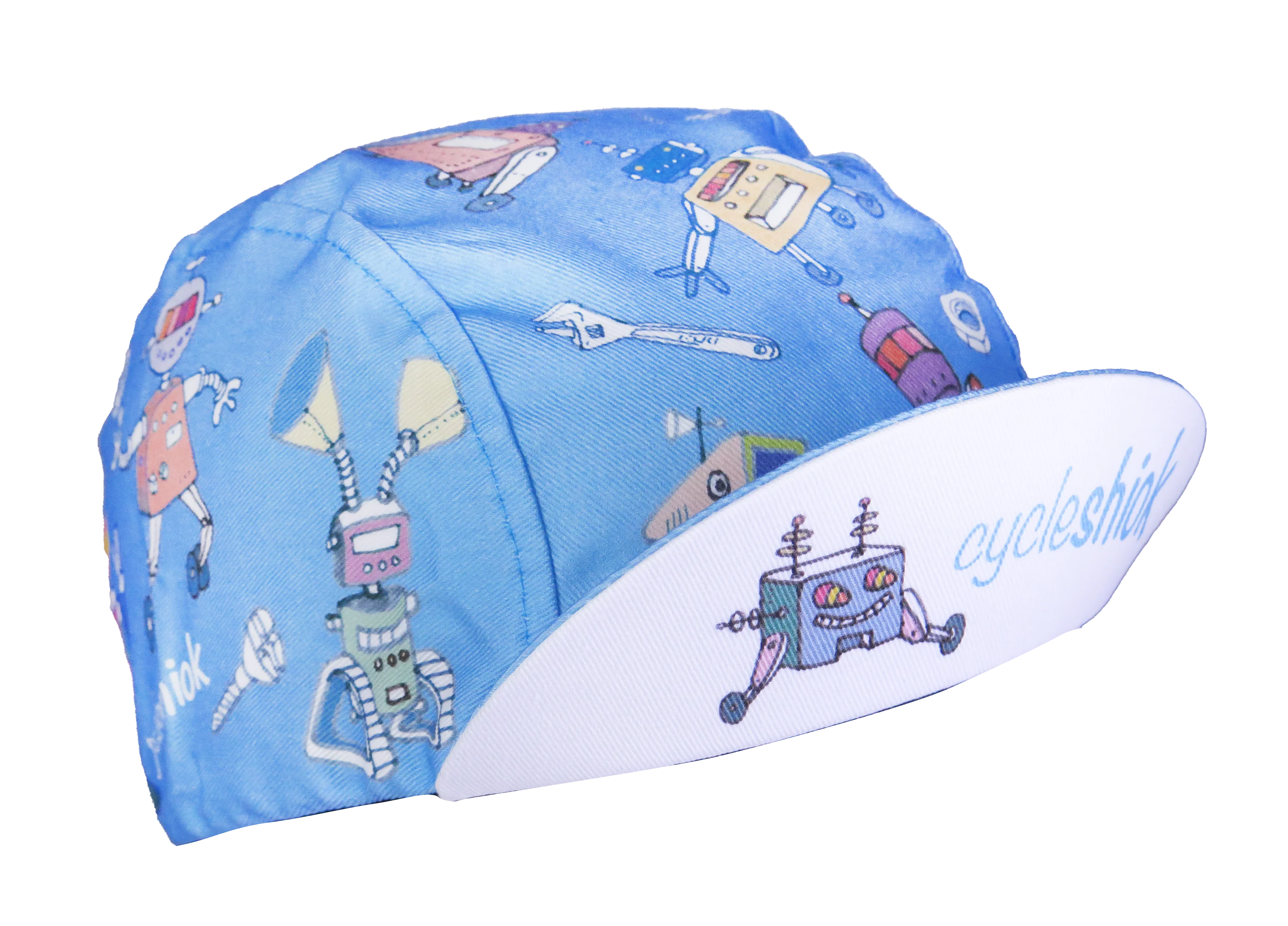 A DESIGN BY TAKACHYA | Faizal Caricatures x TKC Blue Robot Cycling Cap
