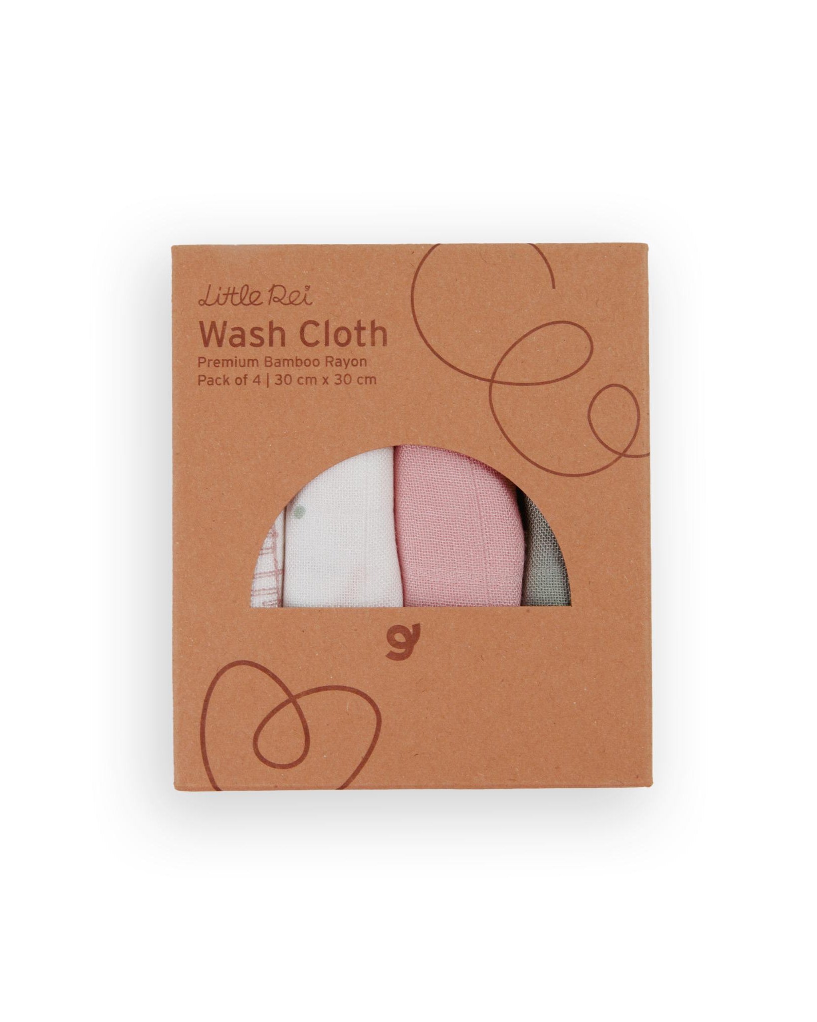 LITTLE REI | LRE Bamboo Wash Cloth 4pc