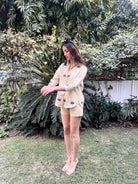 DIVAS CLOSET | Evil Eye Shirt Beige