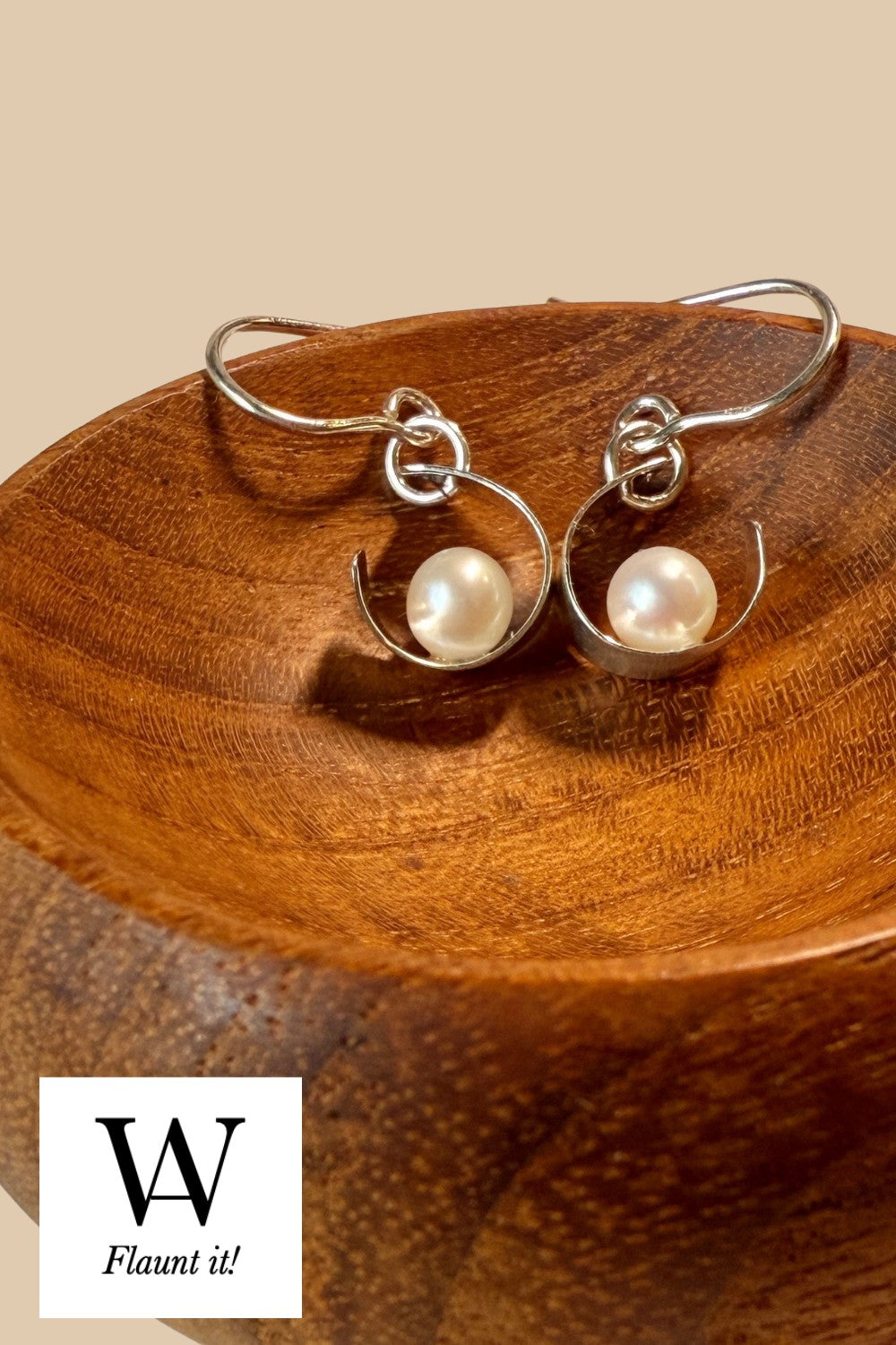 CREATIVE JEWELLERY STUDIO | Moonlight Silver Earrings of WA by Sylvia