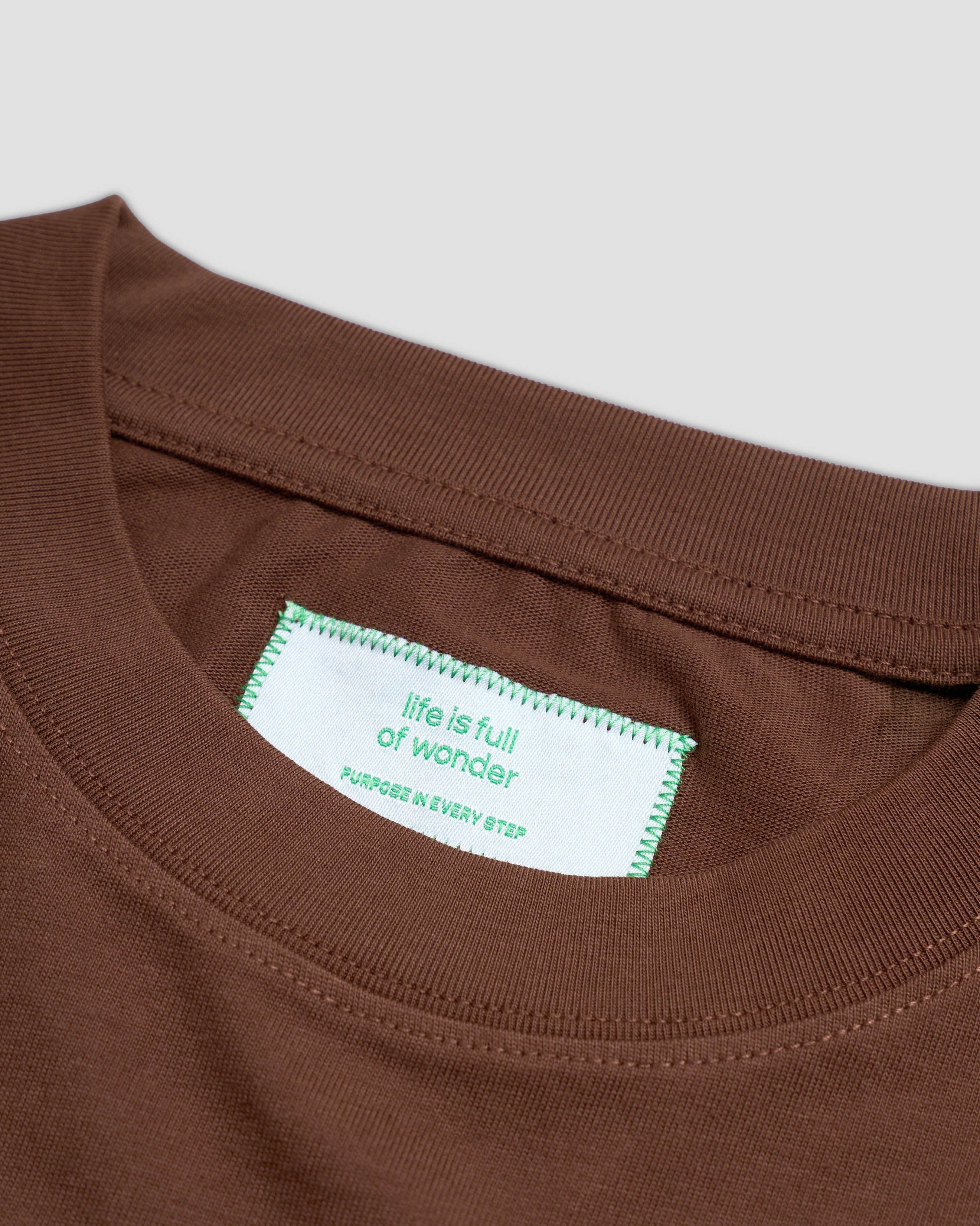 TALKING TOES | Curious by Nature Oversized Tee | Cocoa