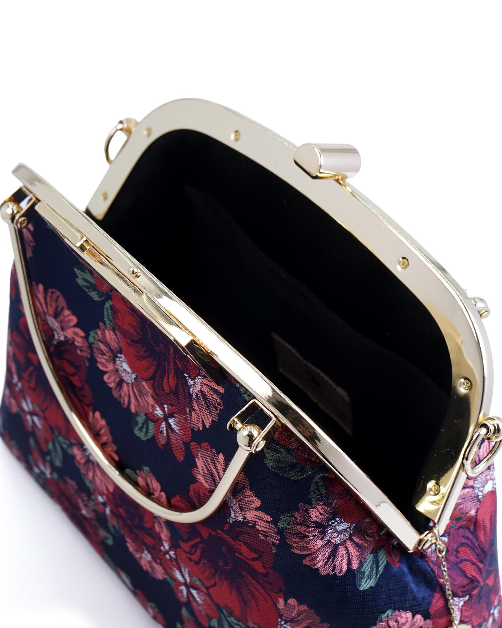 COCOONESE | Clasp Crossbody Bag - Night Carnation