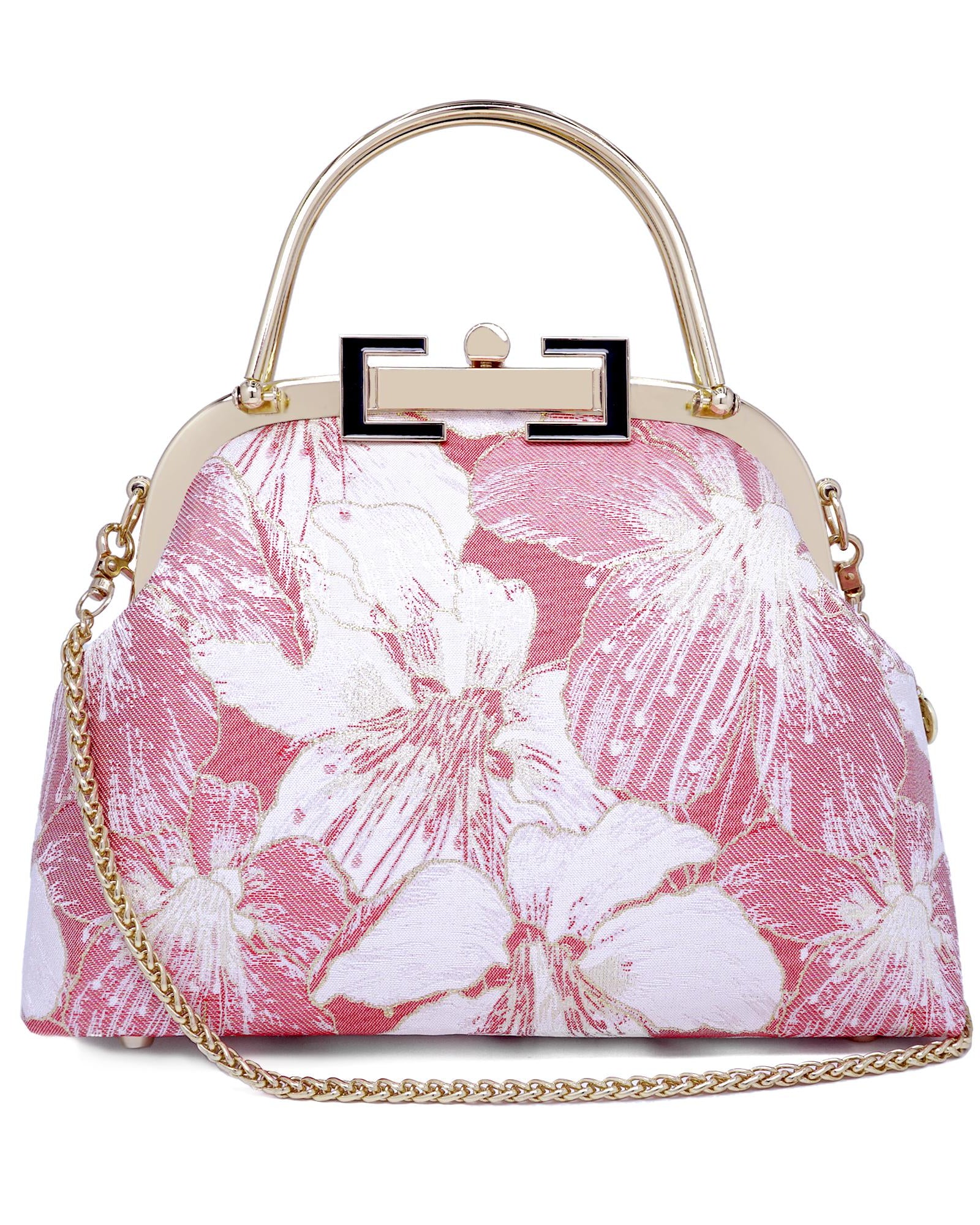 COCOONESE | Clasp Crossbody Bag - Gold Lily (PK)