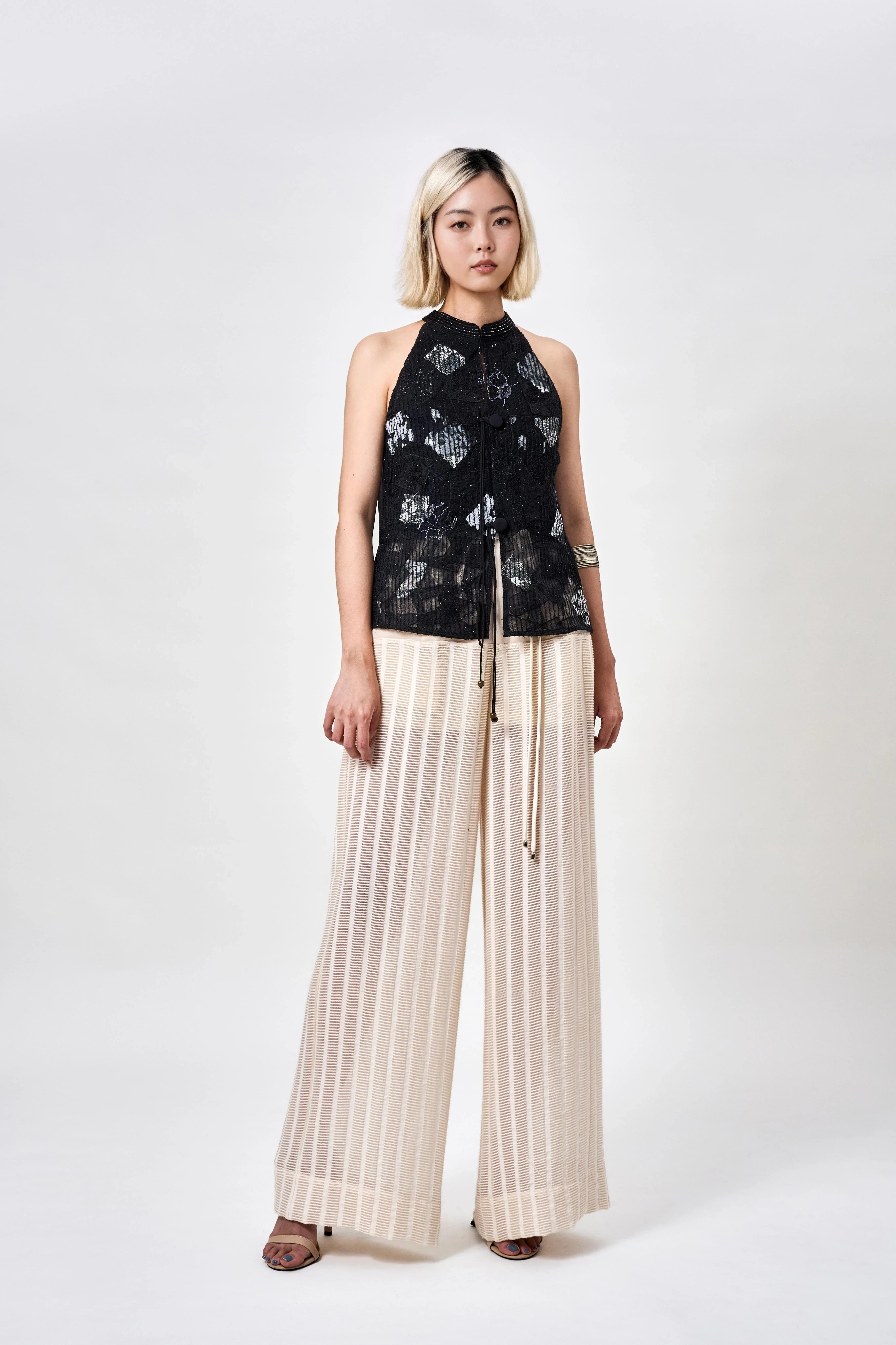 KHAAR | Handloom Halter Top