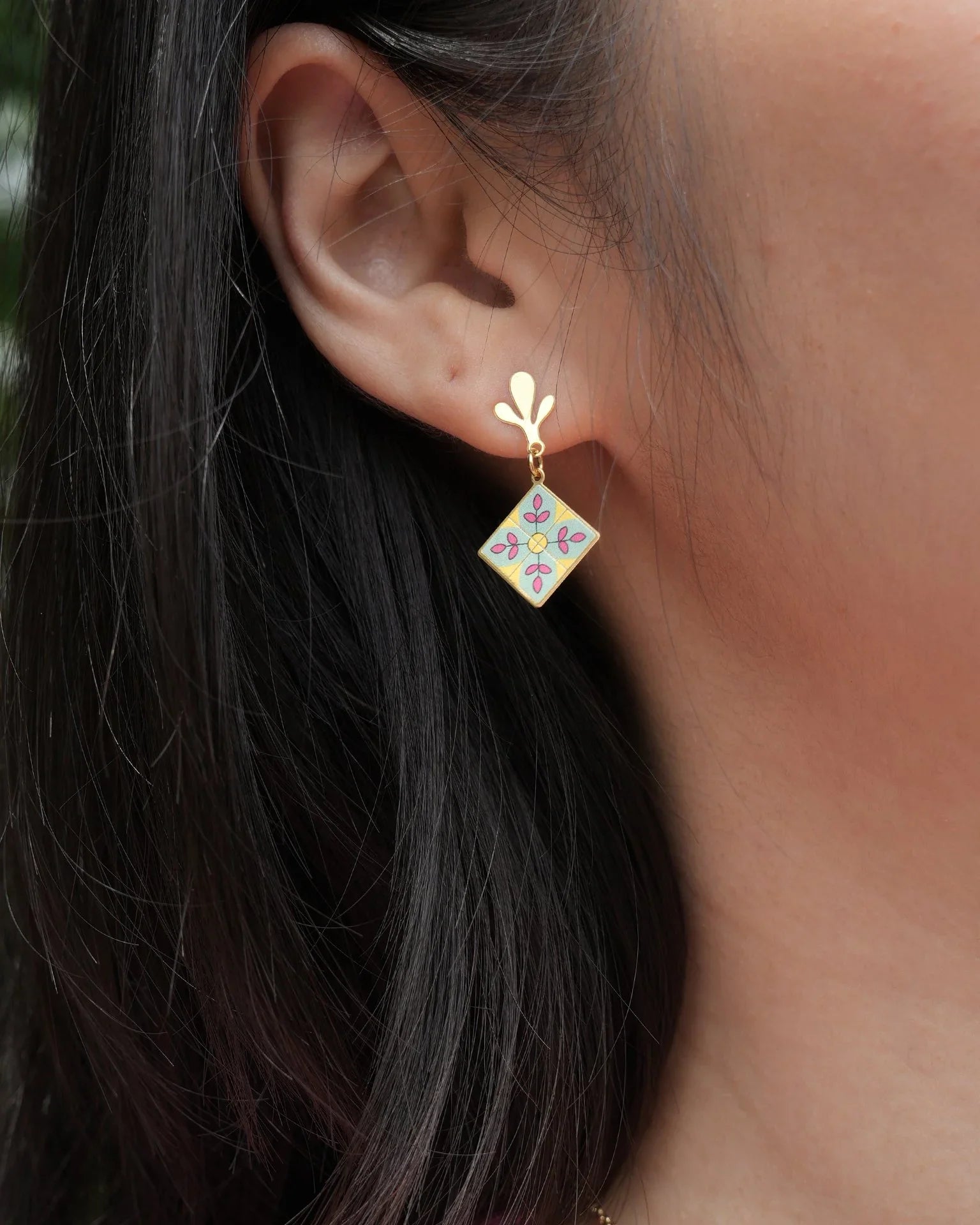 EMBRACE JEWELLERY | Peranakan Tile Earrings
