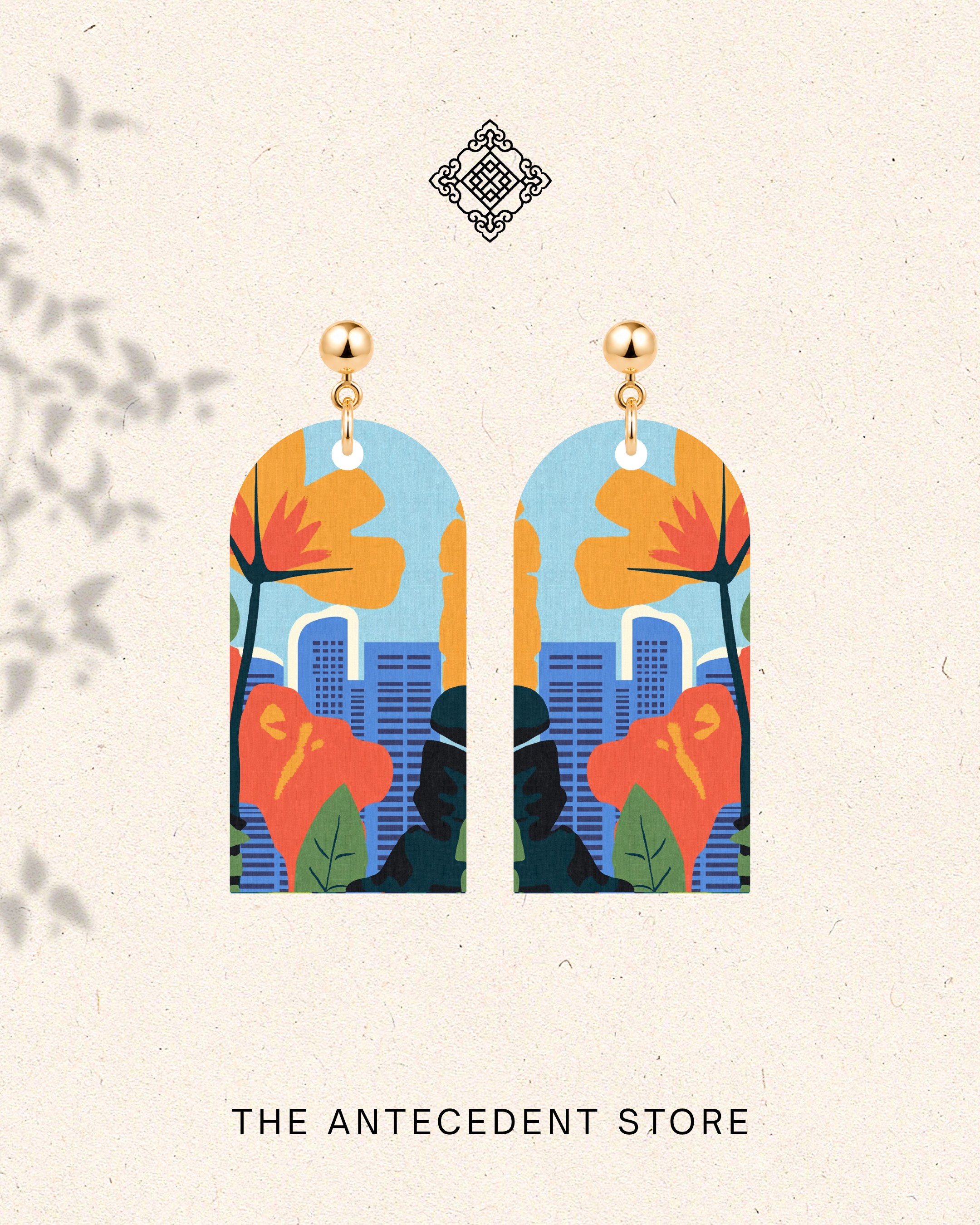 THE ANTECEDENT STORE | Singapore Skyline Earrings | Island Colours Series No. 02
