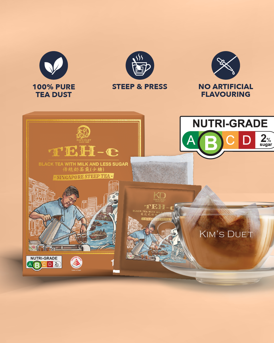 KIM'S DUET | Teh-C (Black Tea With Milk & Less Sugar)