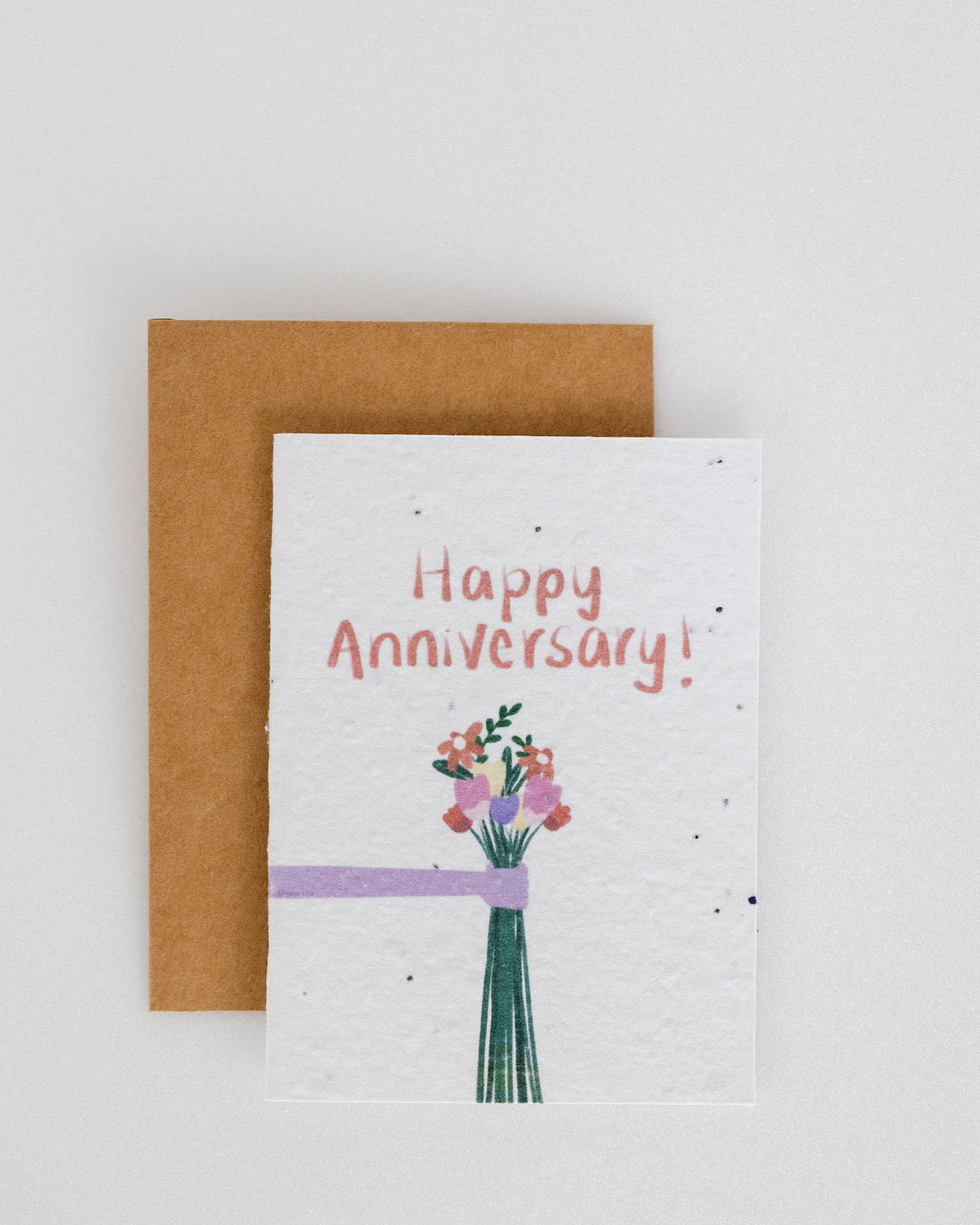 PURPLE AND PURE | Plantable Greeting Card | Happy Anniversary