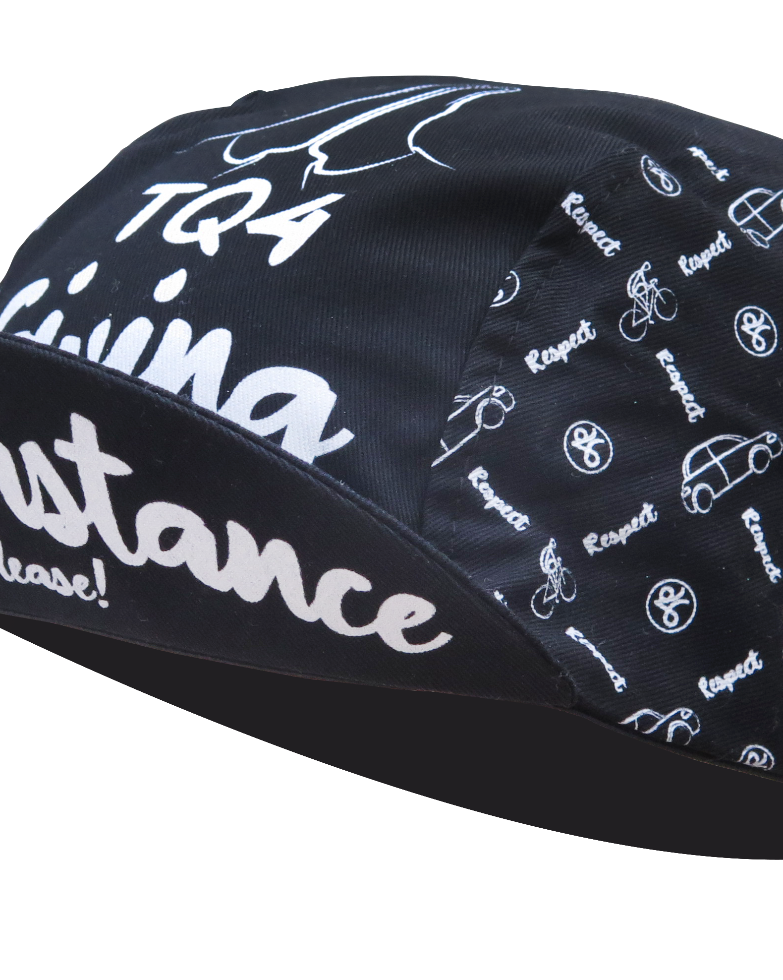 A DESIGN BY TAKACHYA | Cycling Cap - Safe Distance Black