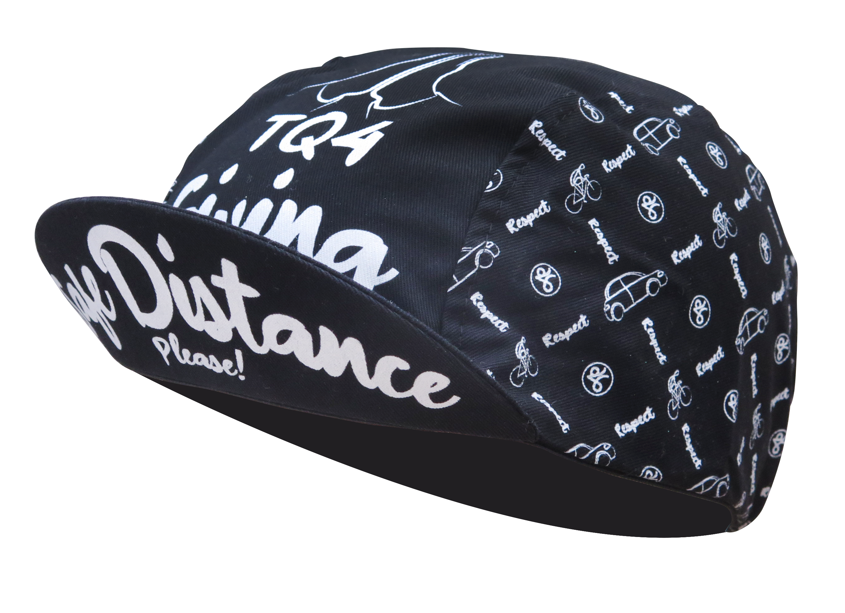 A DESIGN BY TAKACHYA | Cycling Cap - Safe Distance Black