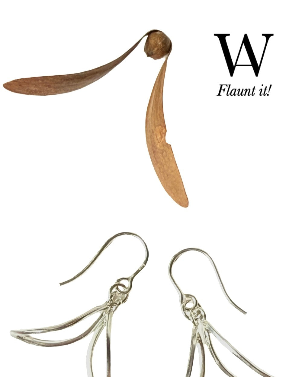 CREATIVE JEWELLERY STUDIO | Silver Wings Earrings by WA by Sylvia