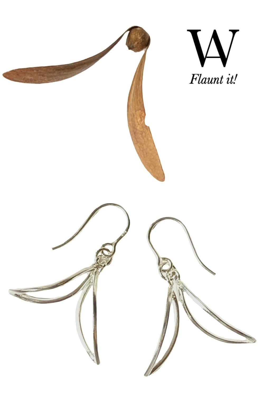 CREATIVE JEWELLERY STUDIO | Silver Wings Earrings by WA by Sylvia