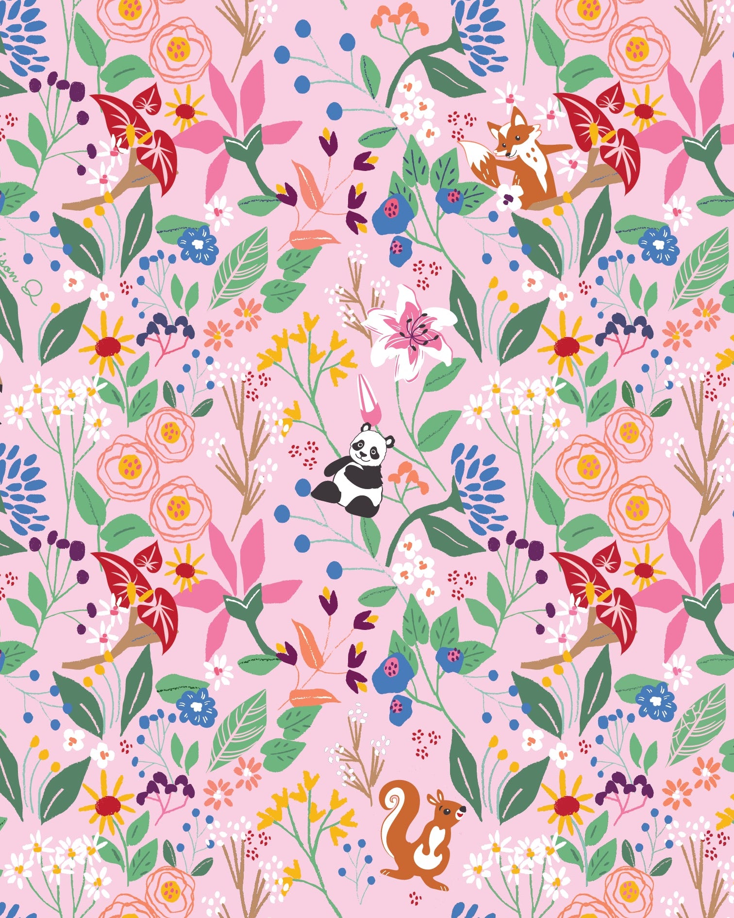 MAISON Q | Secret Garden Reversible Peterpan Collared Dress