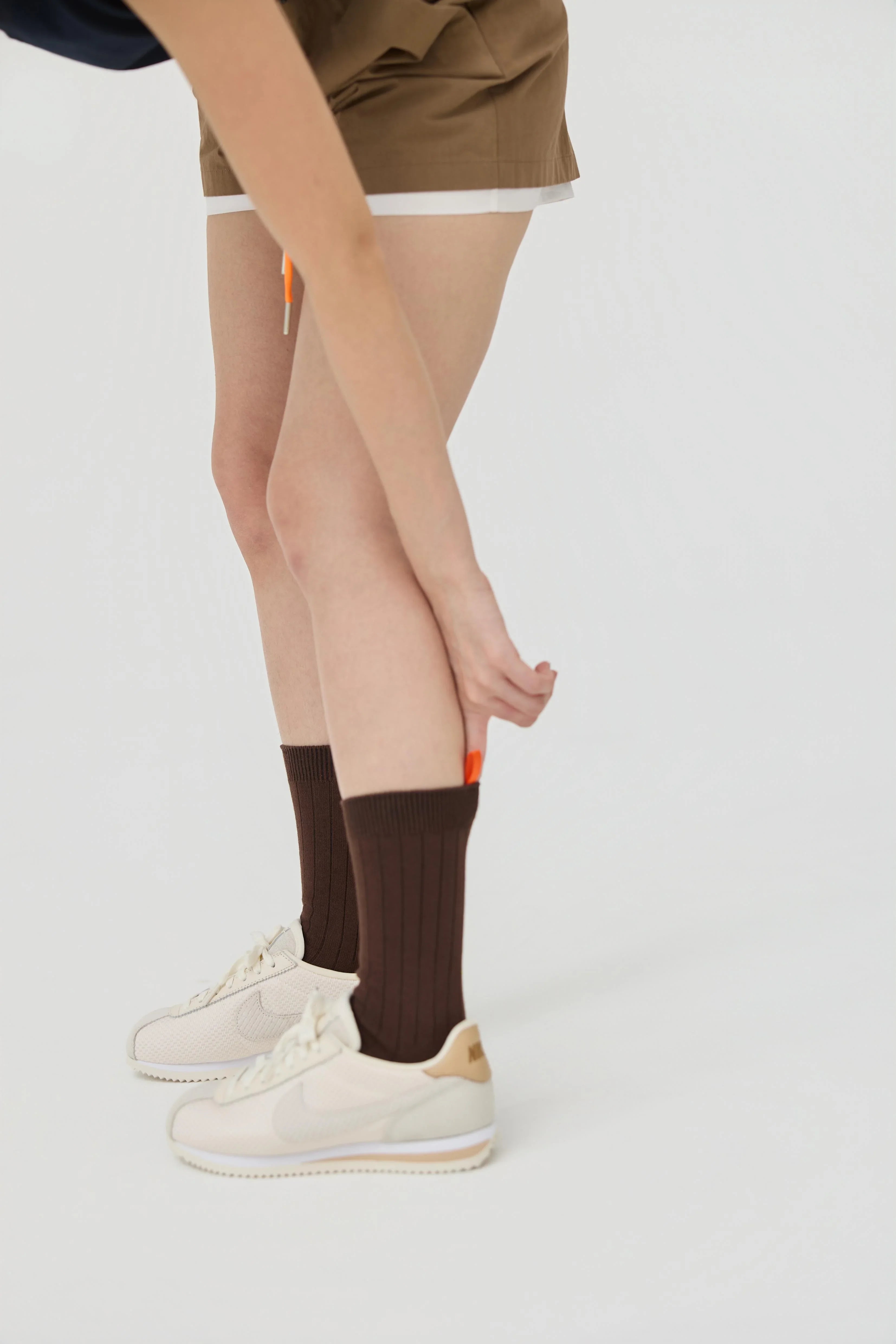 3EIGHTH | Tab Crew Socks In Chocolate