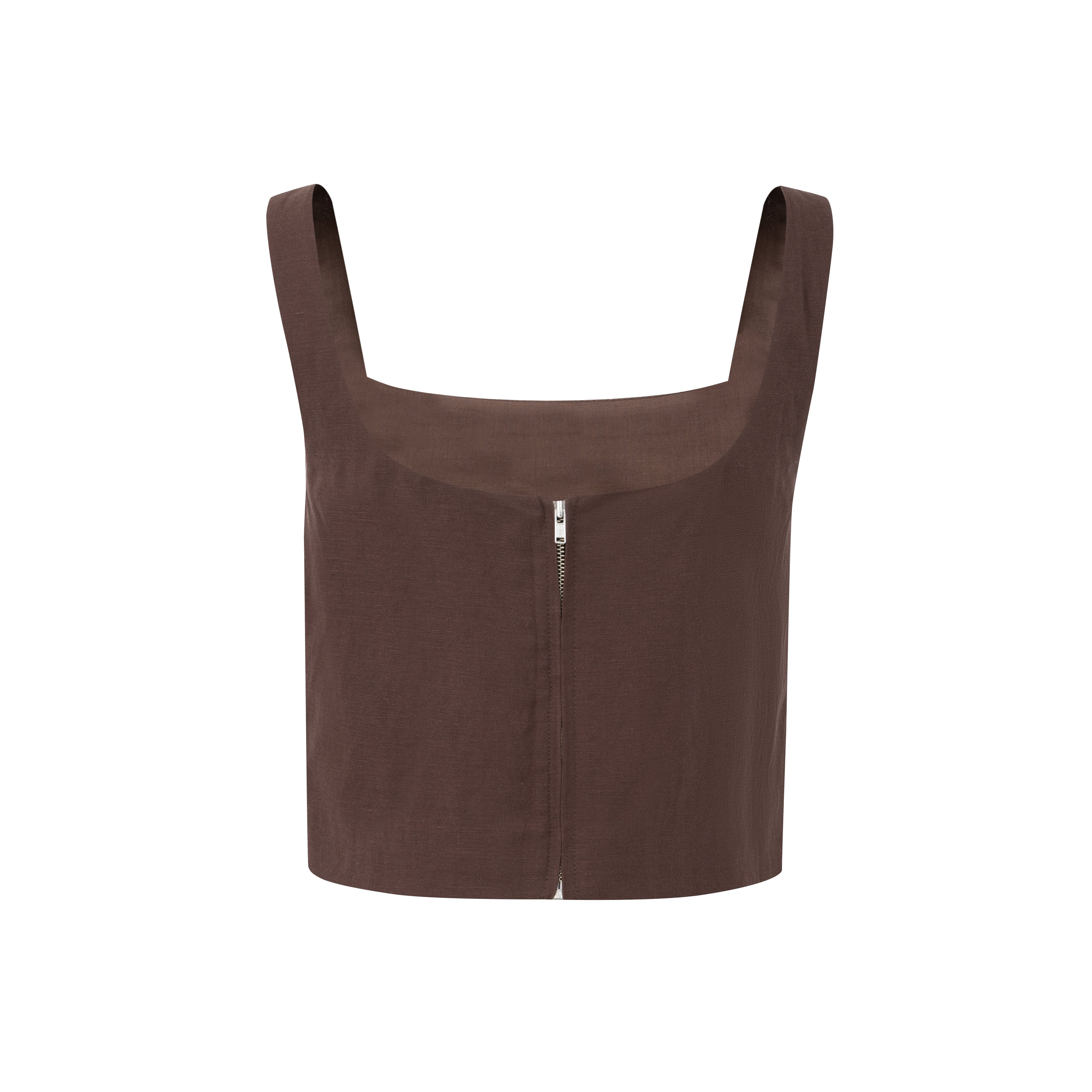 LAYERPLAN | Evara Linen Crop Top