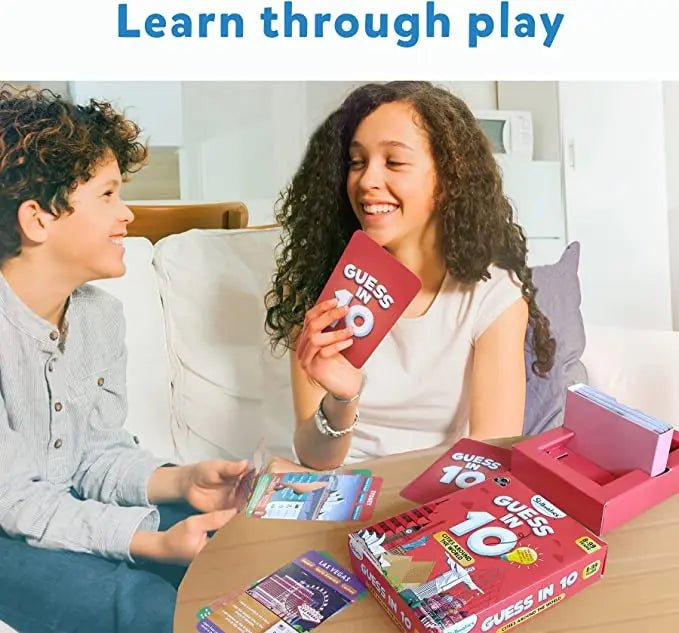 NIMBU | Skillmatics 'Guess in 10' Cities of the World Card Game of Smart Questions