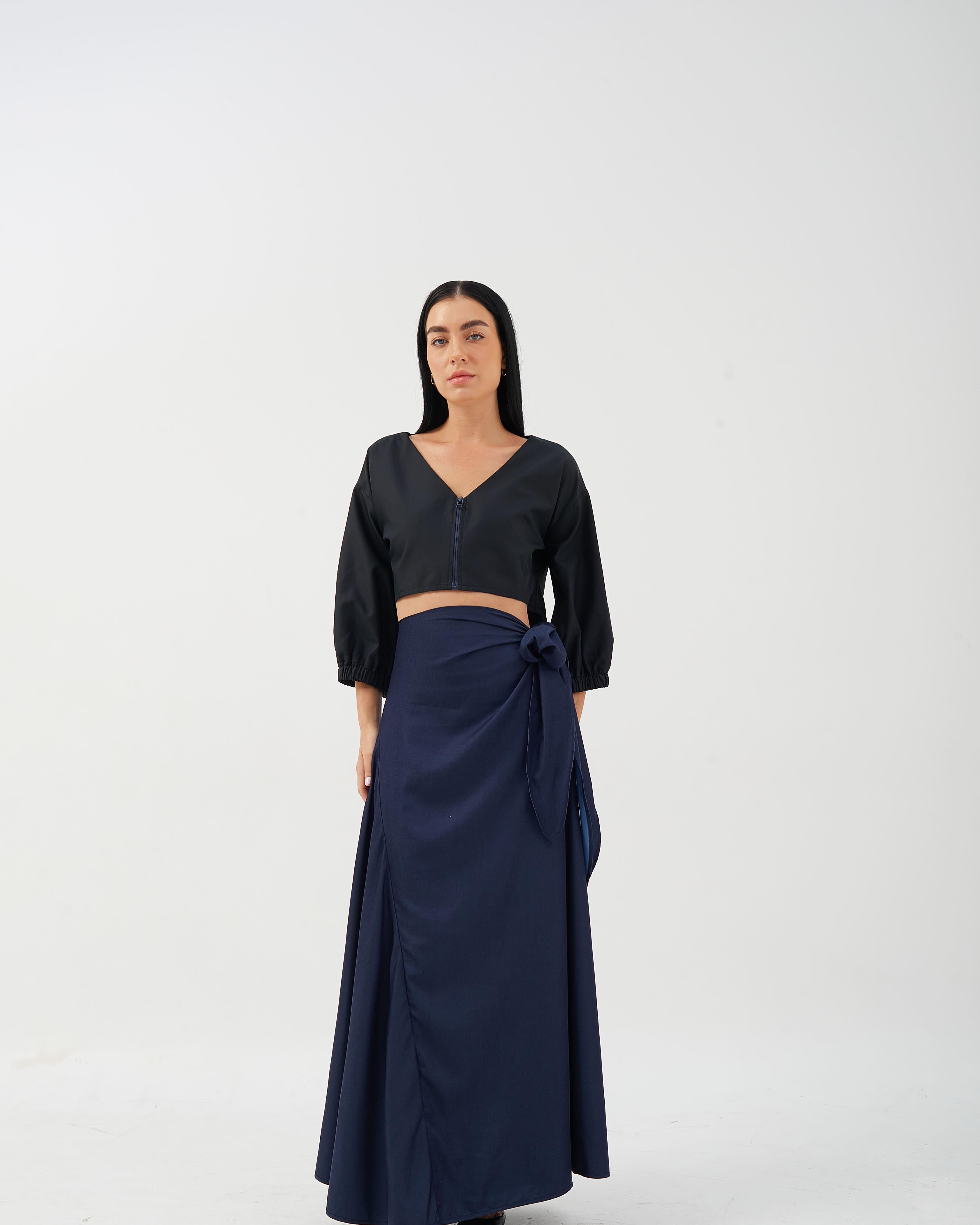 CAELI ECO LUXE | Side Tie Wrap Skirt