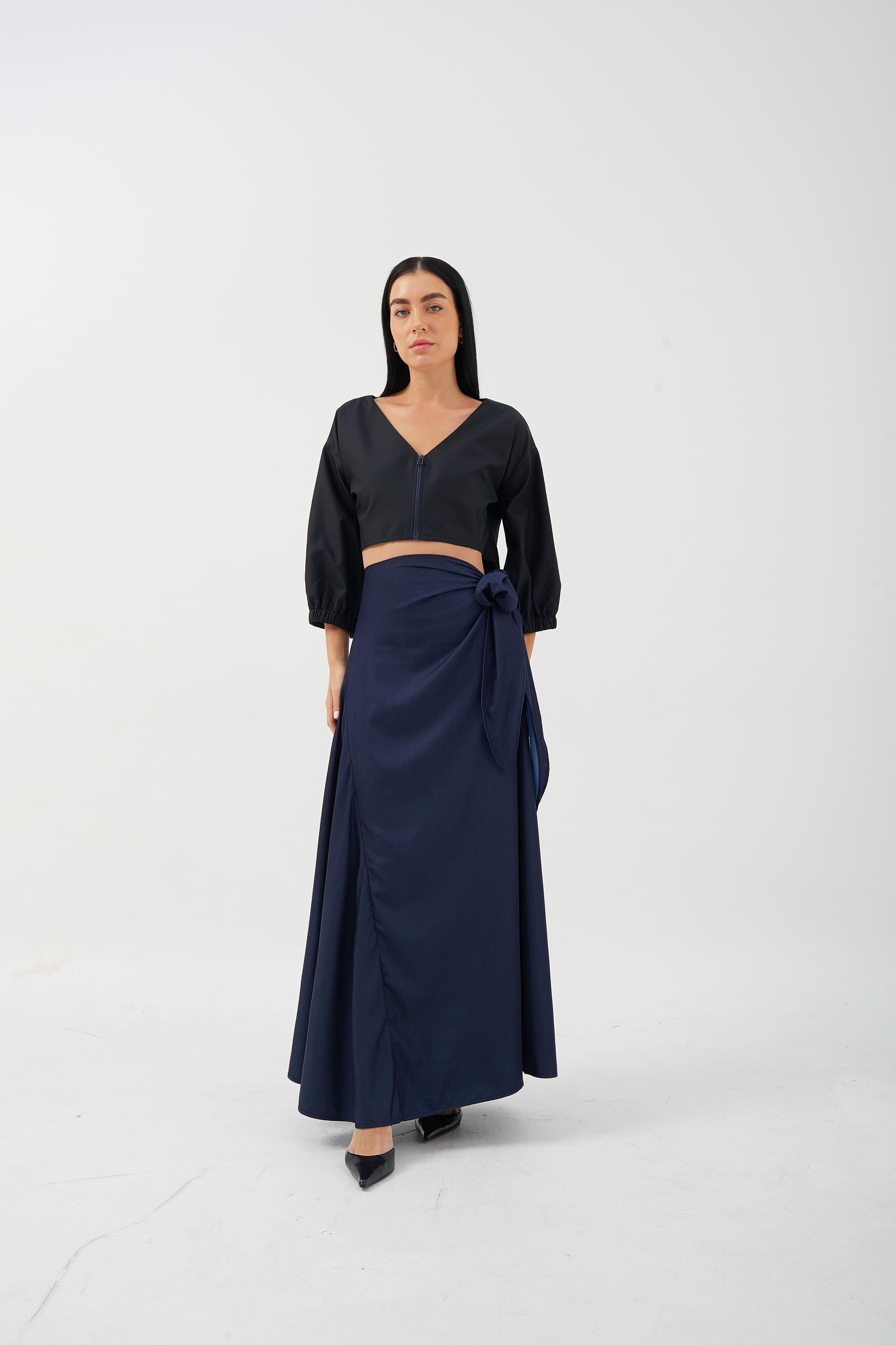 CAELI ECO LUXE | Side Tie Wrap Skirt