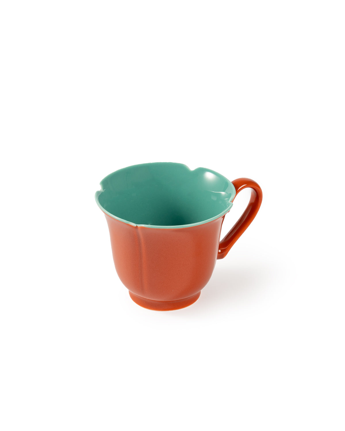CRAFILAB | Brick Red & Turquoise Flower Master Cup