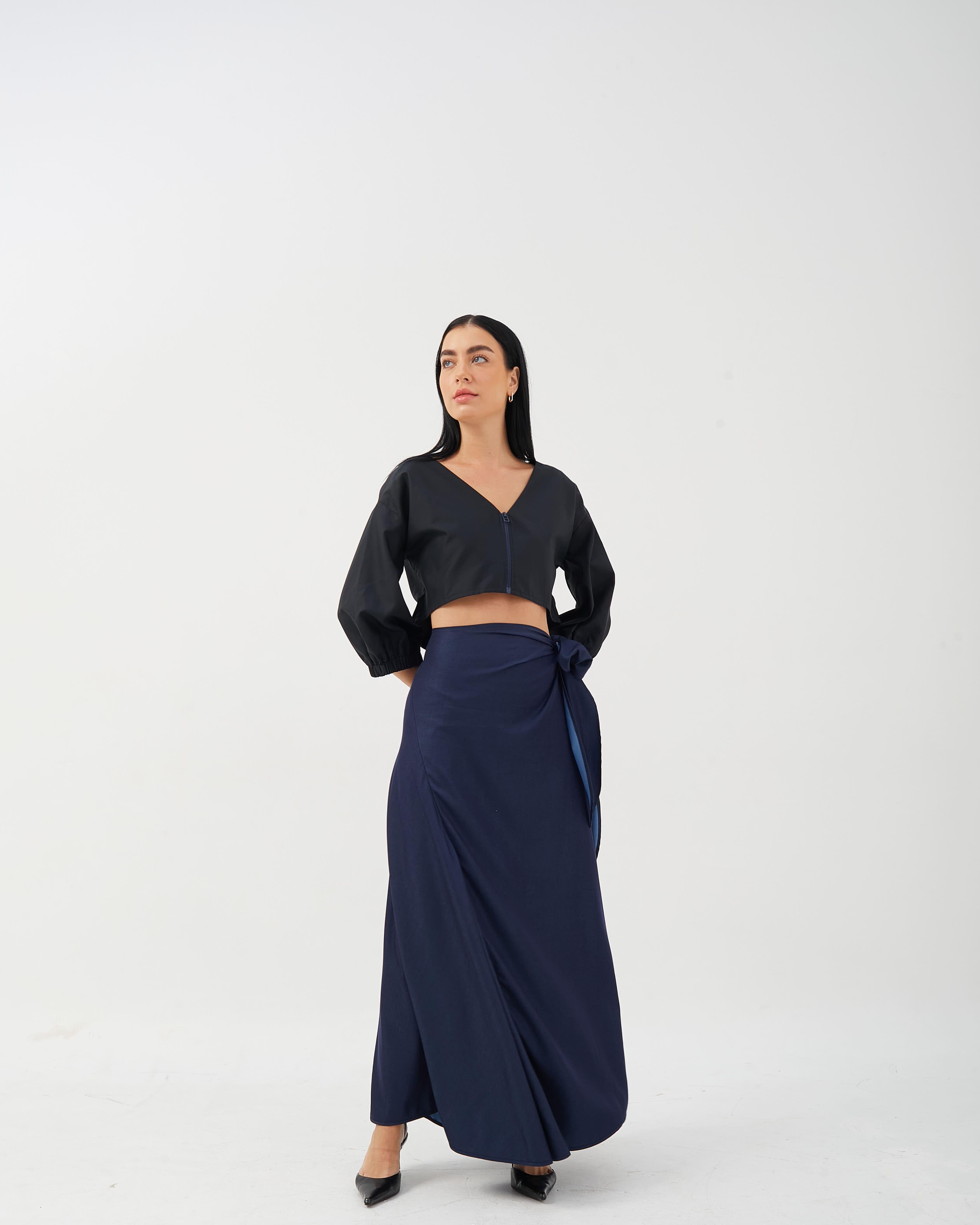 CAELI ECO LUXE | Side Tie Wrap Skirt