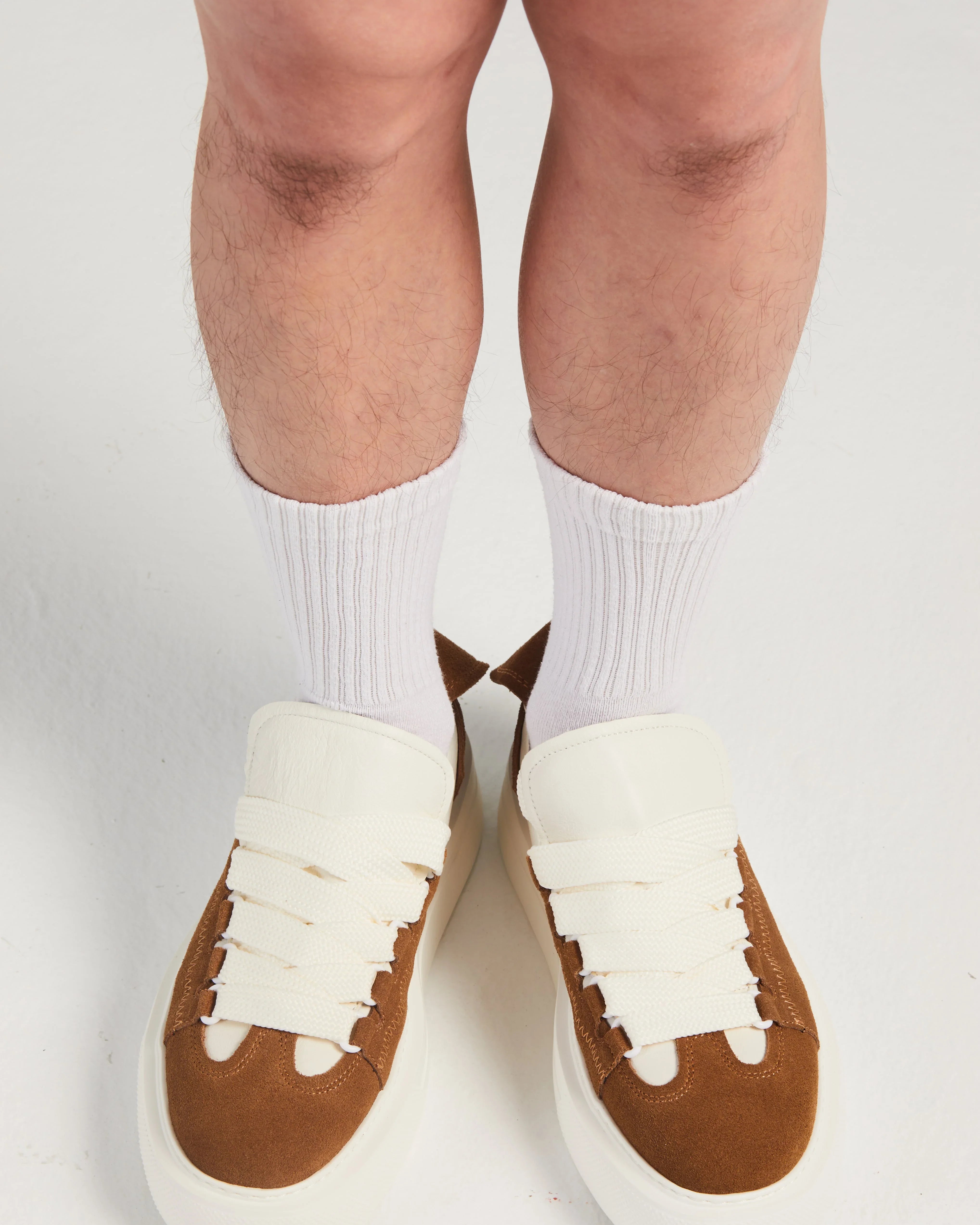 PROJECTWEAR | Felton Broad Shoelace Suede Leather Sneaker Brown