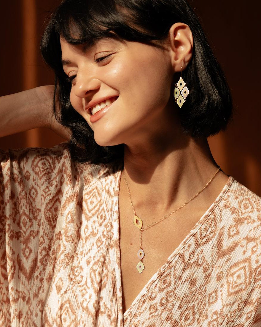 EMBRACE JEWELLERY | Diamond Ikat Necklace