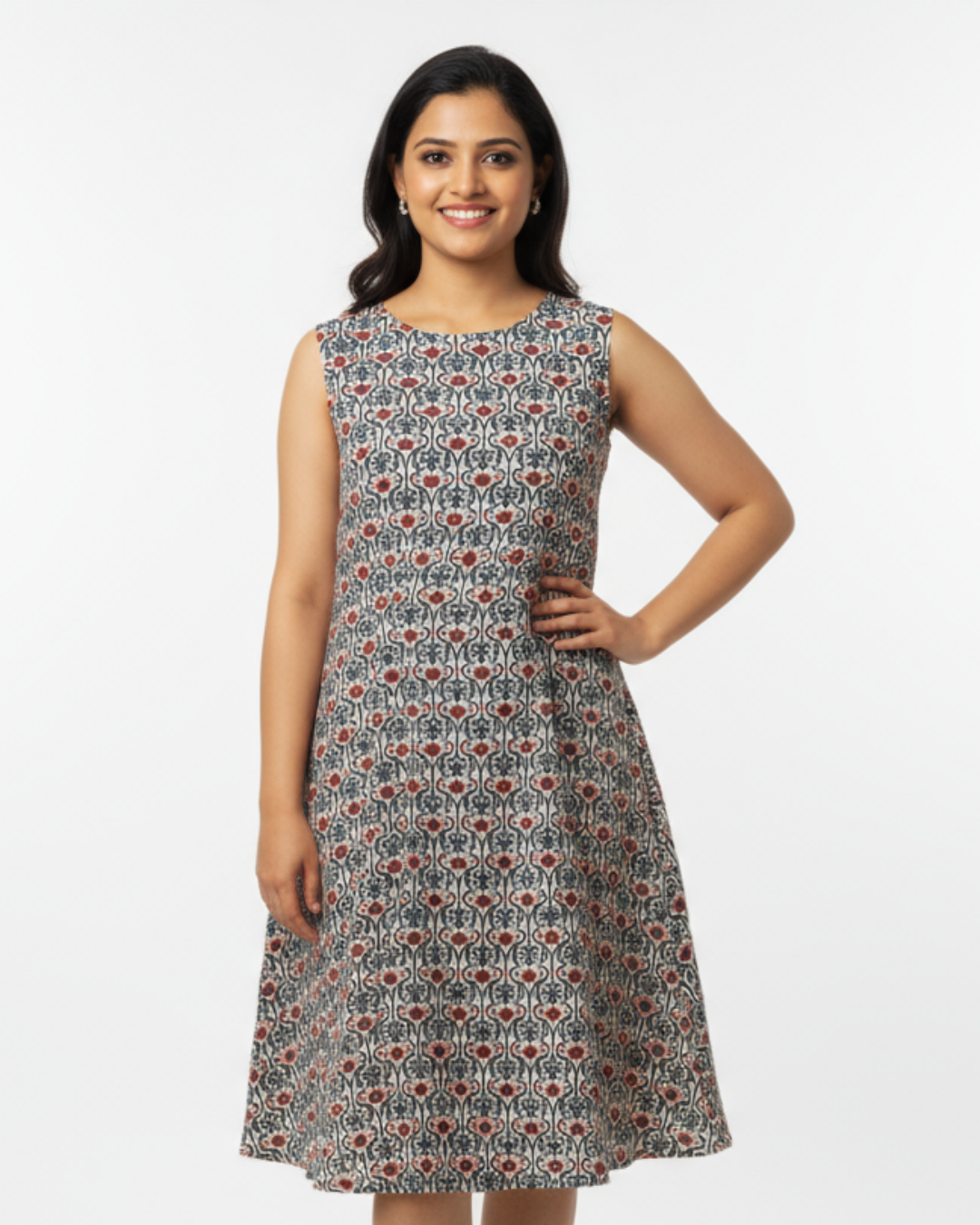 NIMBU | Kaia Women A-Line Dress In Cotton
