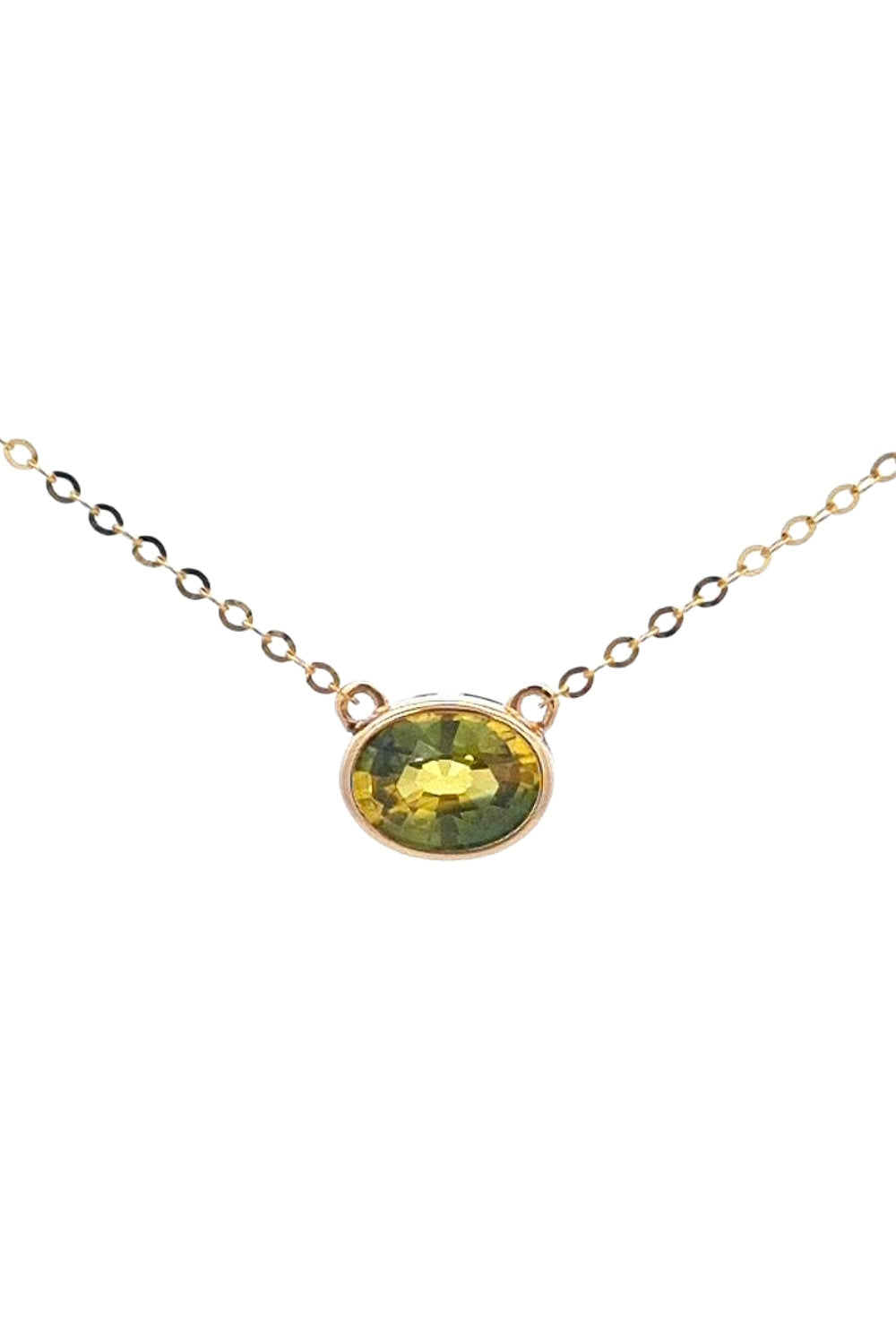 CREATIVE JEWELLERY STUDIO | 18k Solid Gold, Parti Sapphire Necklace by Satine Gems Jewelry