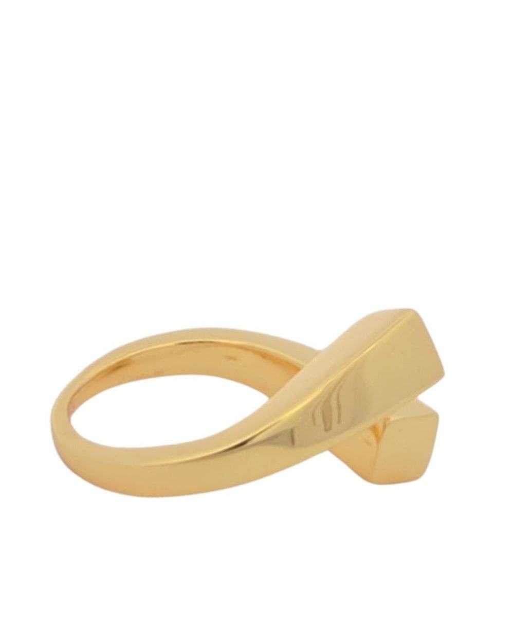 CREATIVE JEWELLERY STUDIO | Gold Plated Silver Edgy Ring by Glow ByM