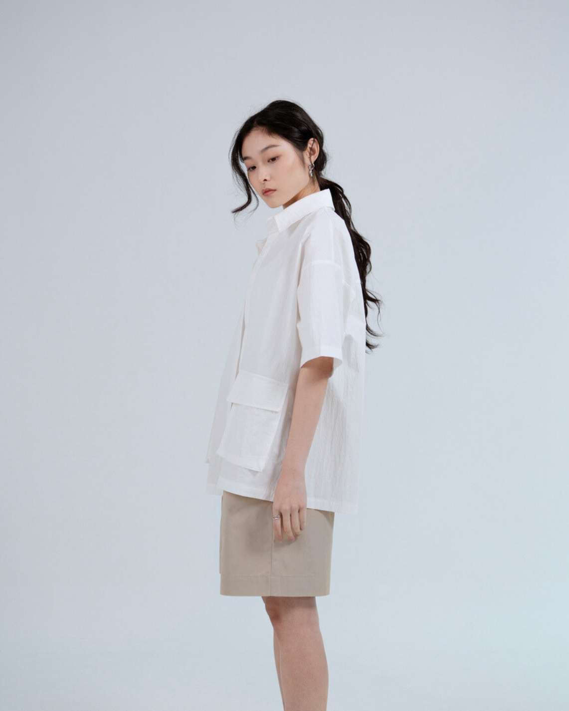 SAERO COLLECTIVE | Boho Overfit Shirt | White
