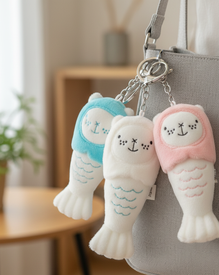 NOM | Merlion Chou Chou Mini Keychain