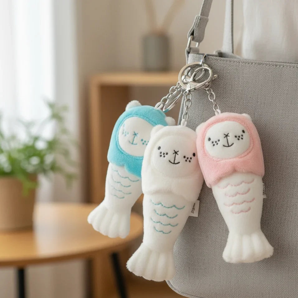 NOM | Merlion Chou Chou Mini Keychain
