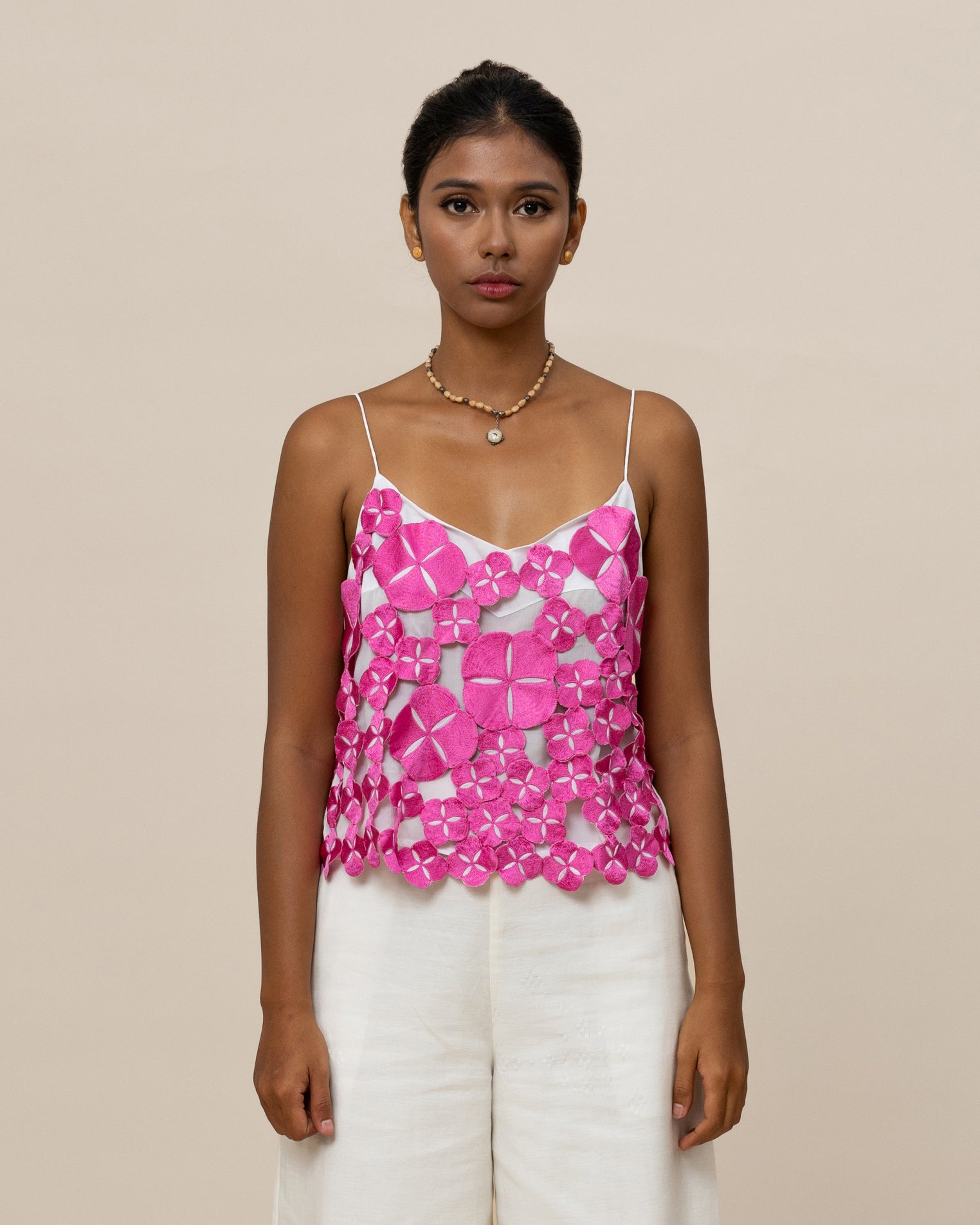 SUKKHA CITTA | SERIBU BUNGA - Embroidered Cami