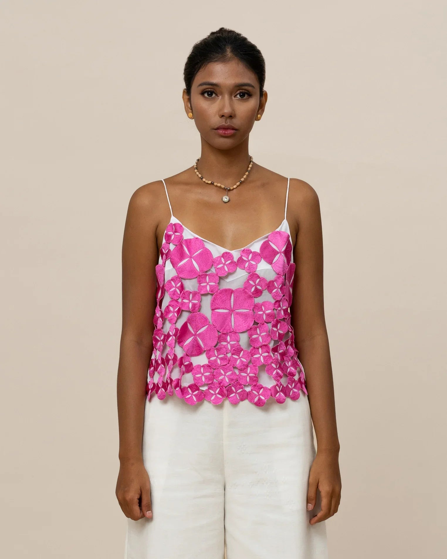 SUKKHA CITTA | SERIBU BUNGA - Embroidered Cami