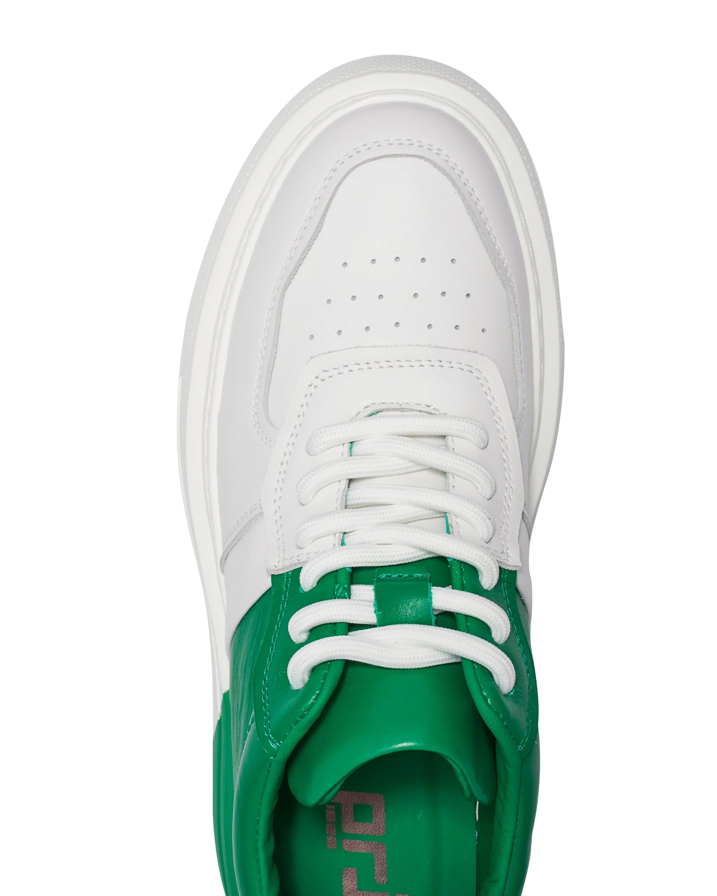 PROJECTWEAR | Fergie Dual Colour Leather Sneaker Green