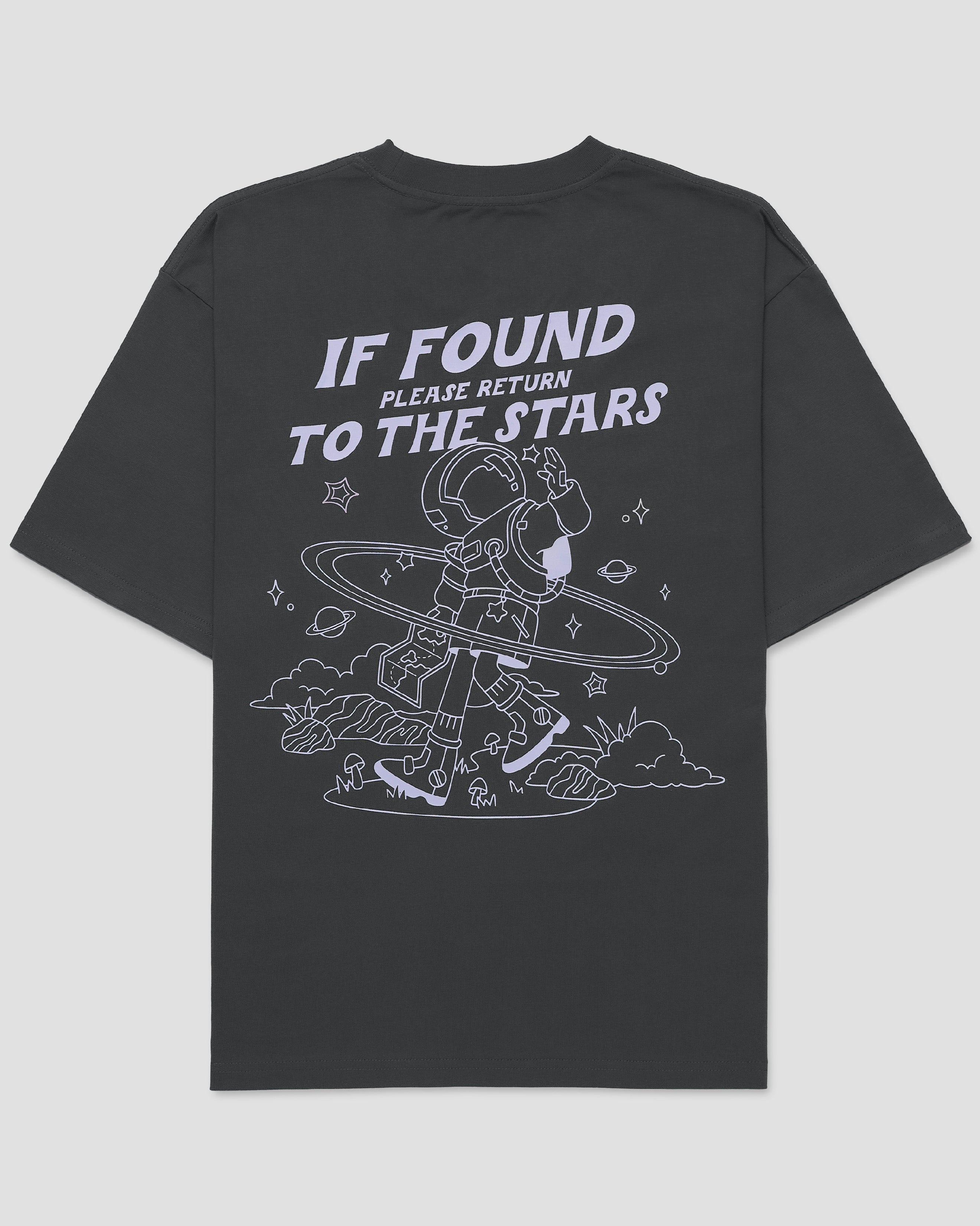 TALKING TOES | Stargazer Oversized Tee - Charcoal