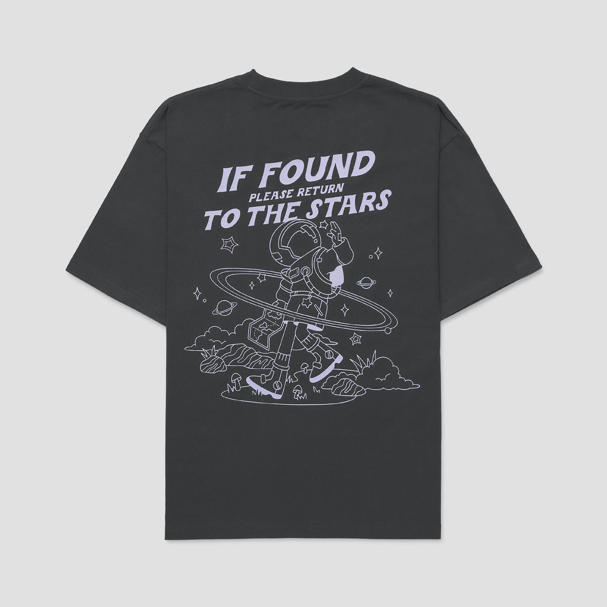 TALKING TOES | Stargazer Oversized Tee - Charcoal